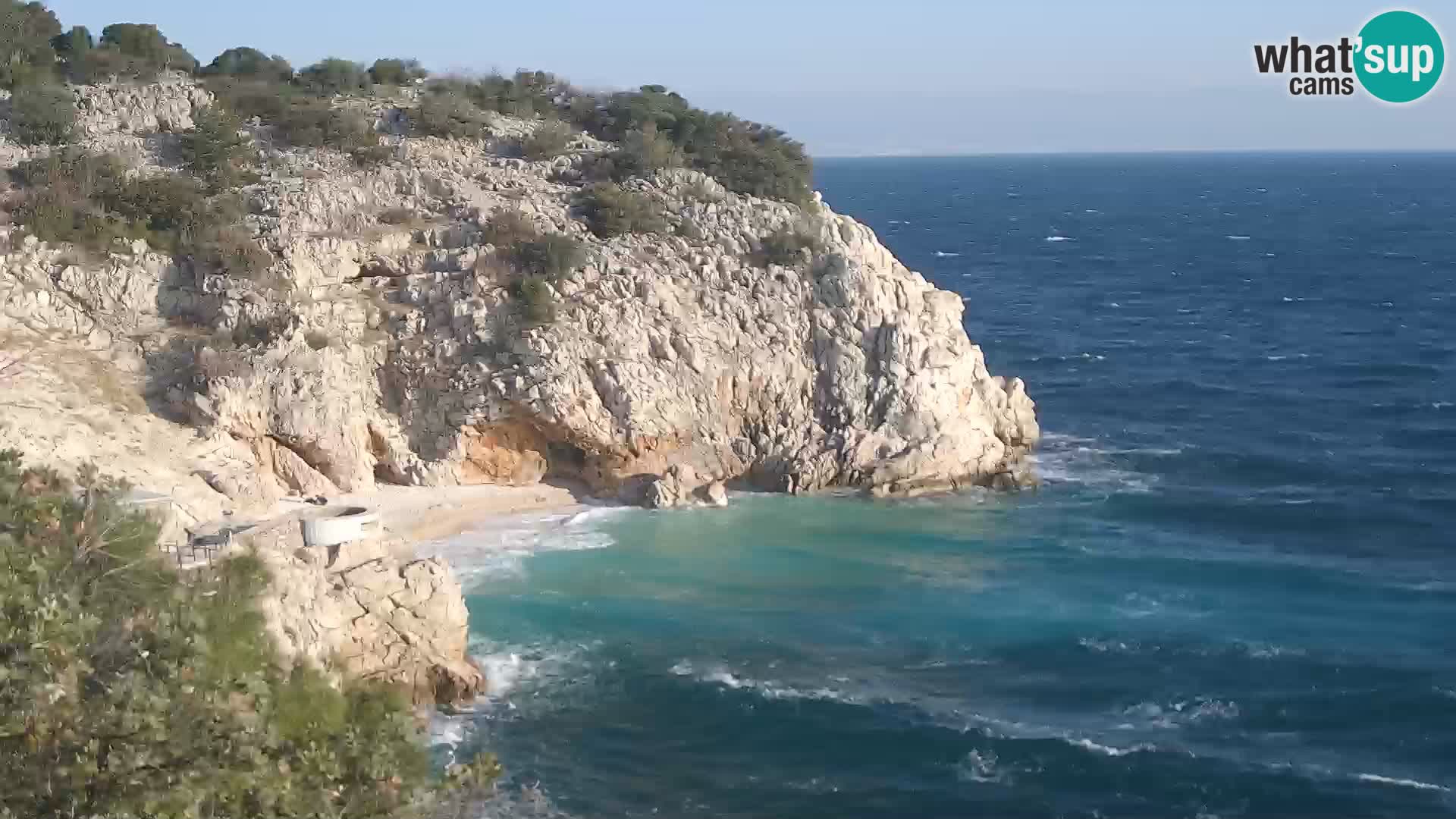 Webcam Brseč beach – Mošćenička Draga – Croatia