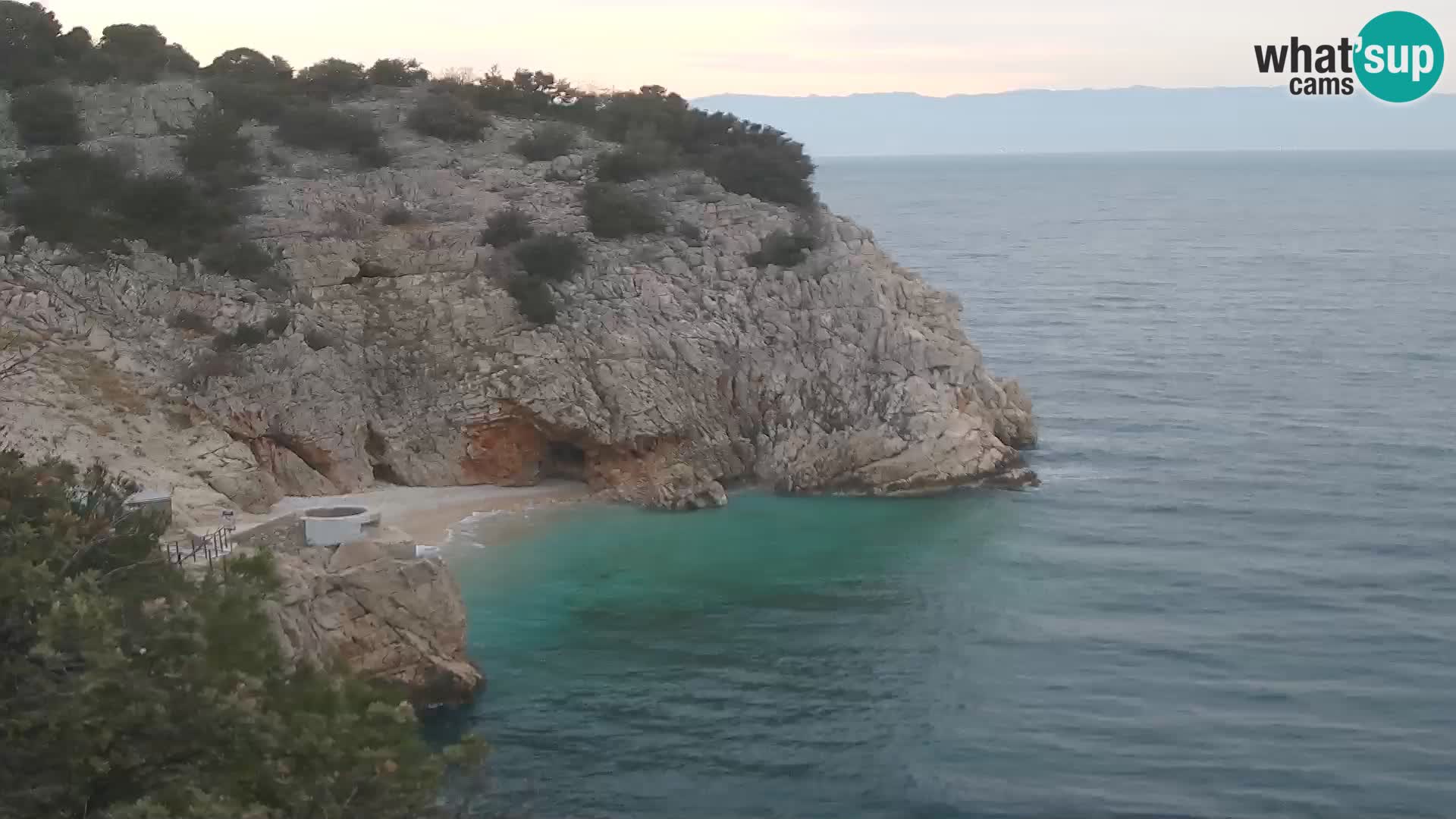 Webcam Bersezio spiaggia – Draga di Moschiena – Croazia
