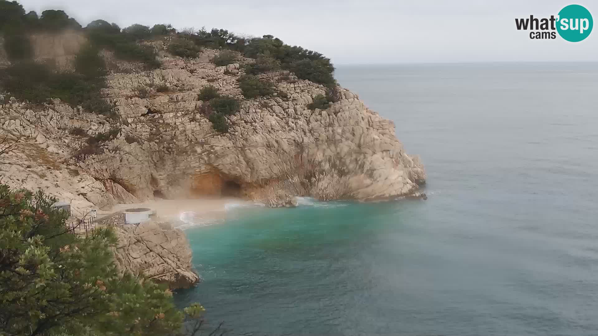 Webcam Brseč Strand – Mošćenička Draga – Kroatien