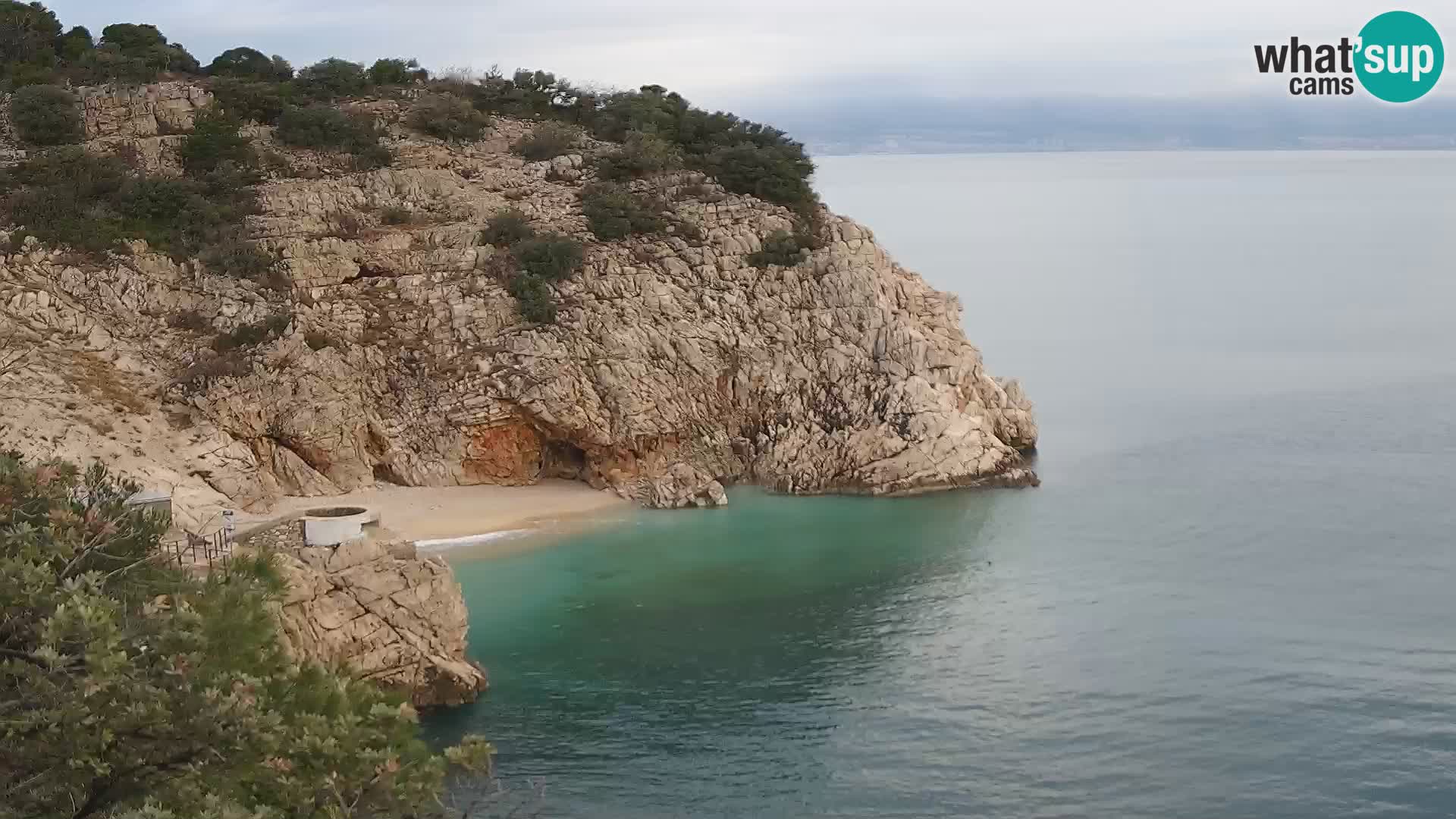 Webcam Brseč beach – Mošćenička Draga – Croatia