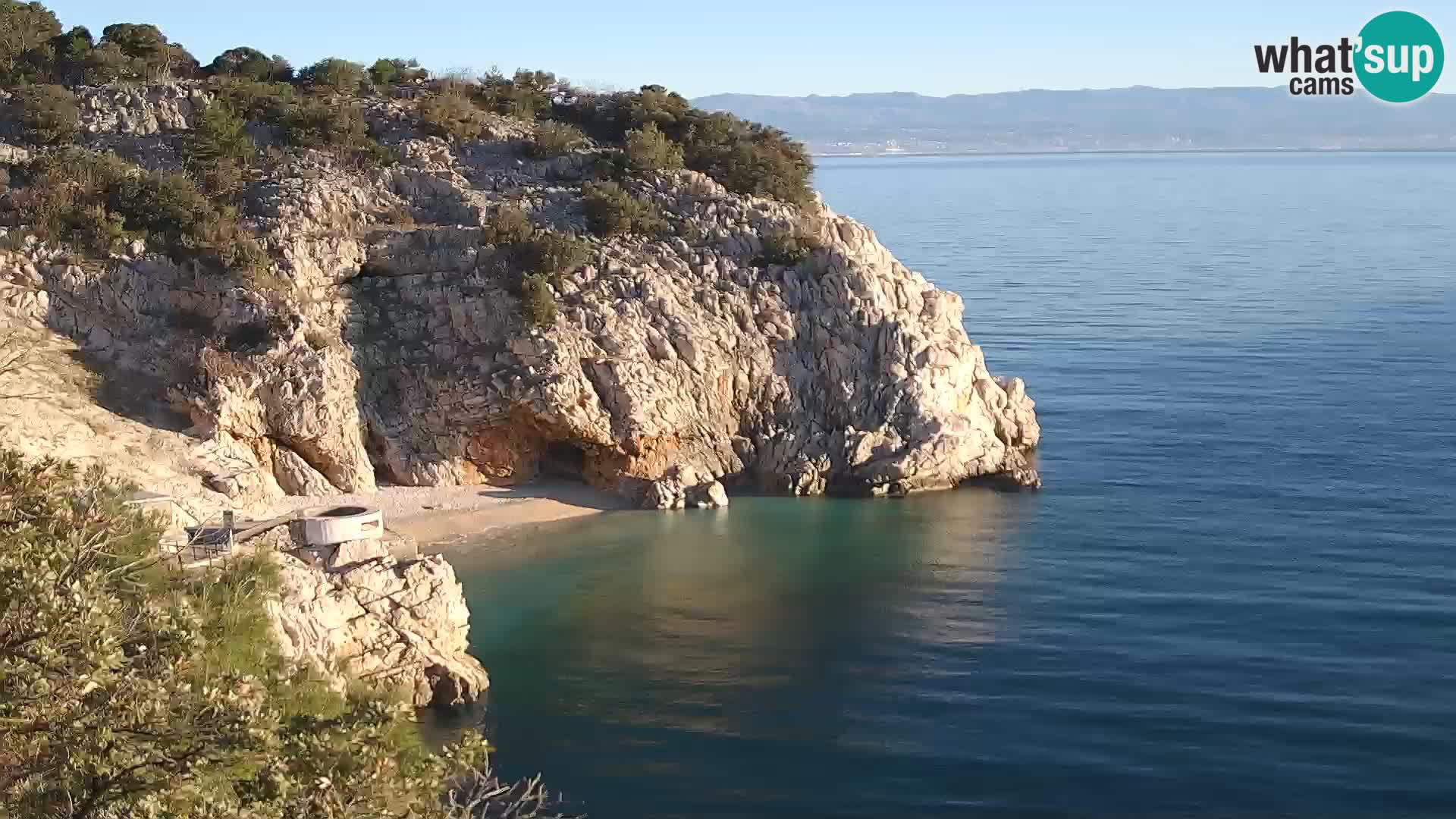 Webcam Brseč beach – Mošćenička Draga – Croatia
