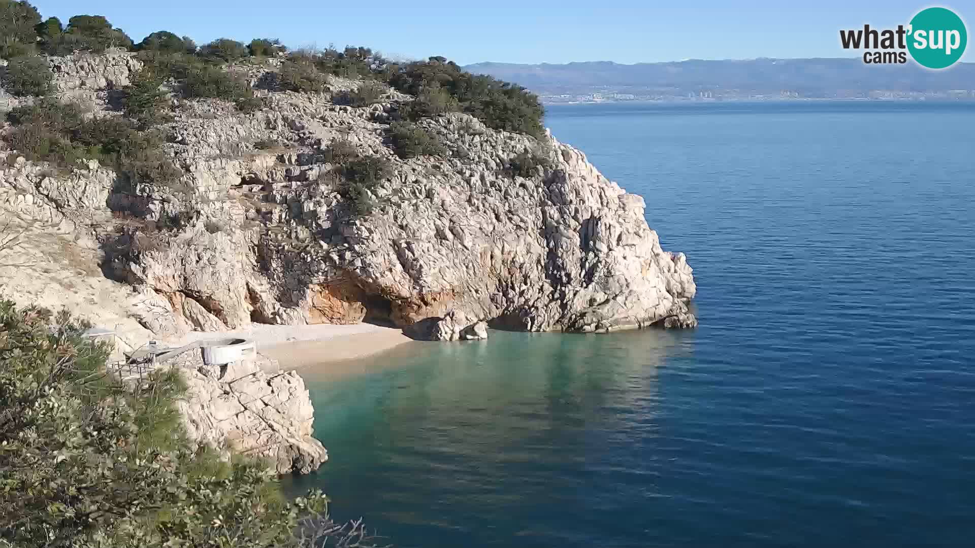 Webcam Brseč beach – Mošćenička Draga – Croatia