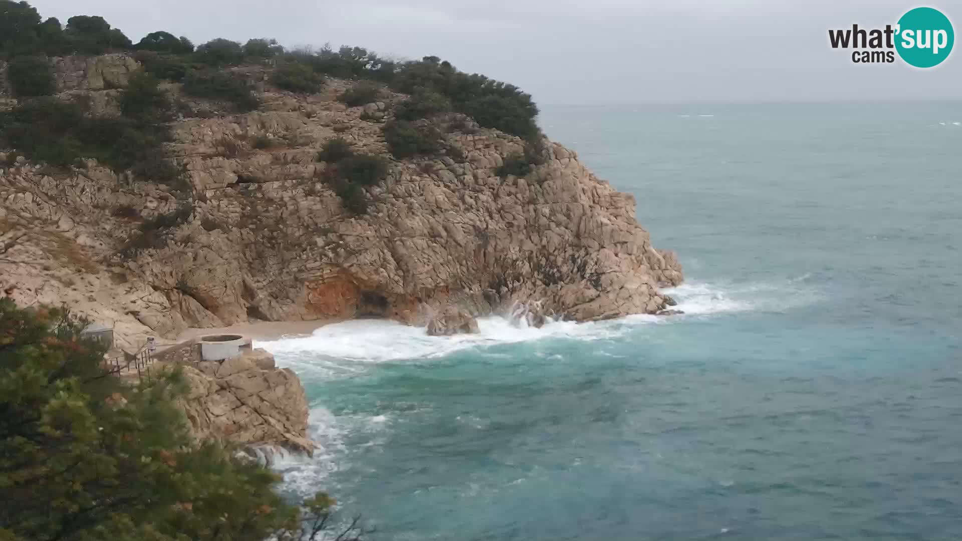 Webcam Brseč Strand – Mošćenička Draga – Kroatien