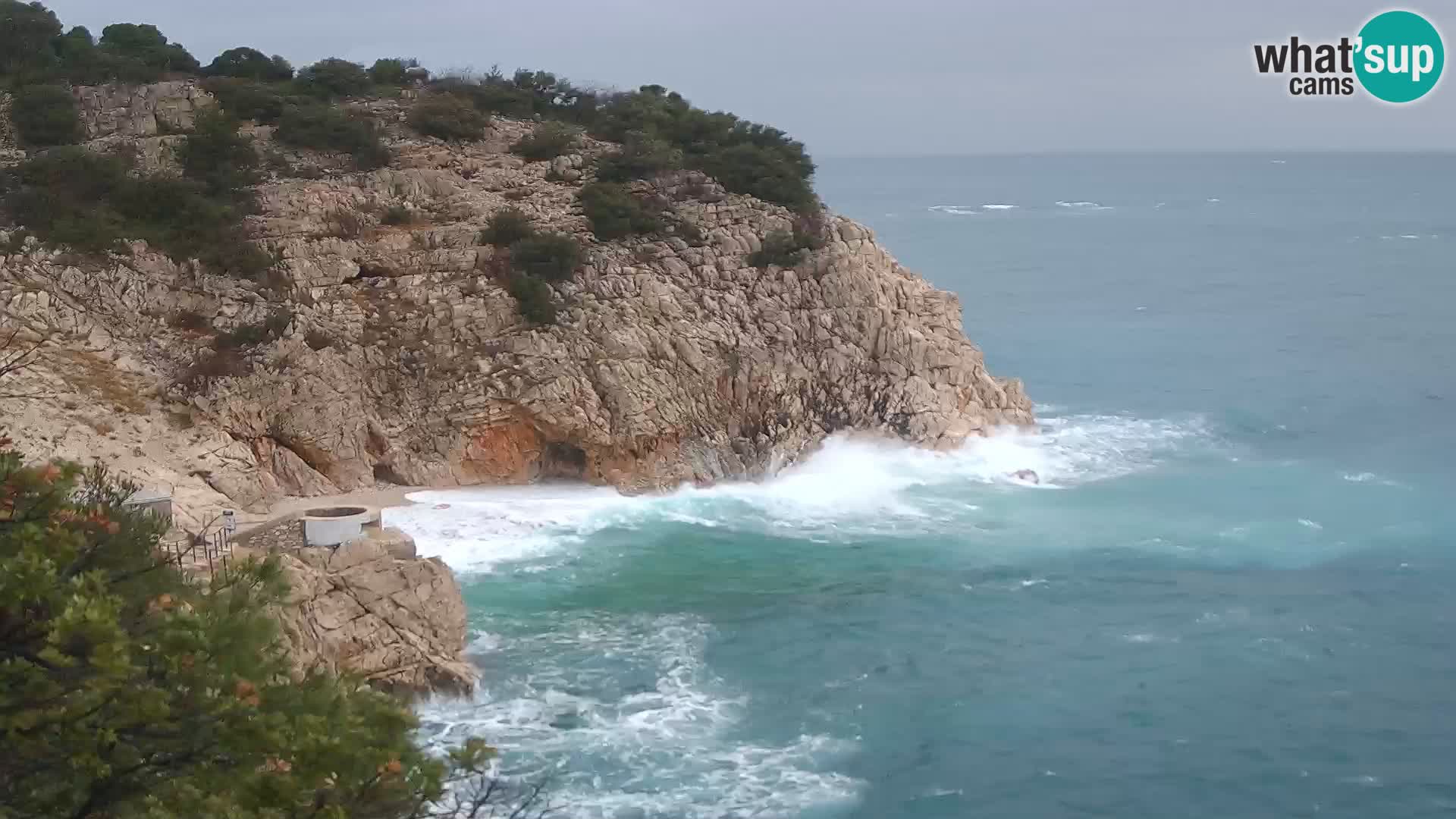 Webcam Brseč beach – Mošćenička Draga – Croatia