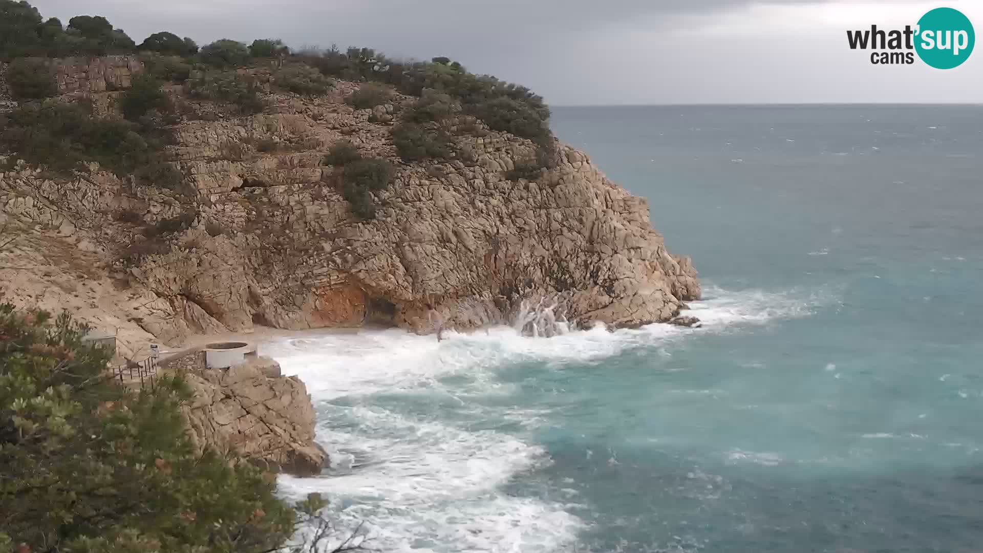 Webcam Brseč Strand – Mošćenička Draga – Kroatien