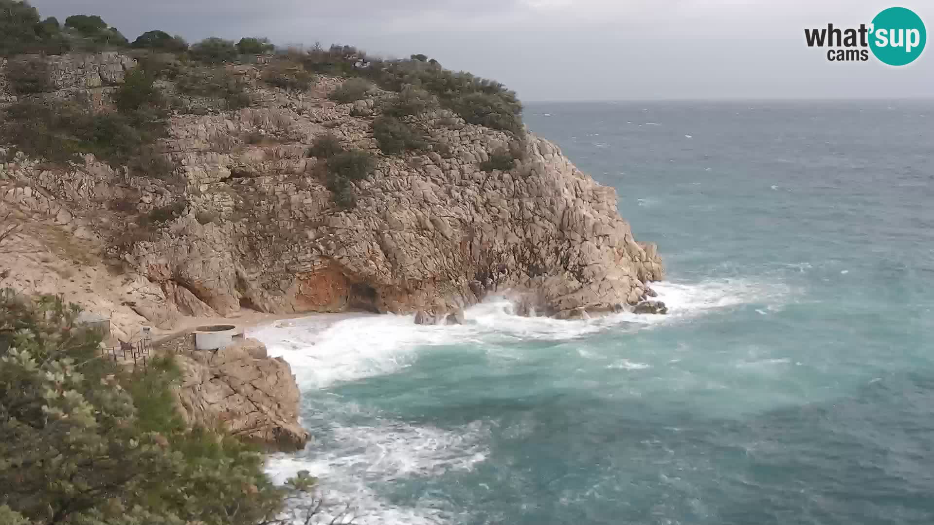 Webcam Brseč Strand – Mošćenička Draga – Kroatien