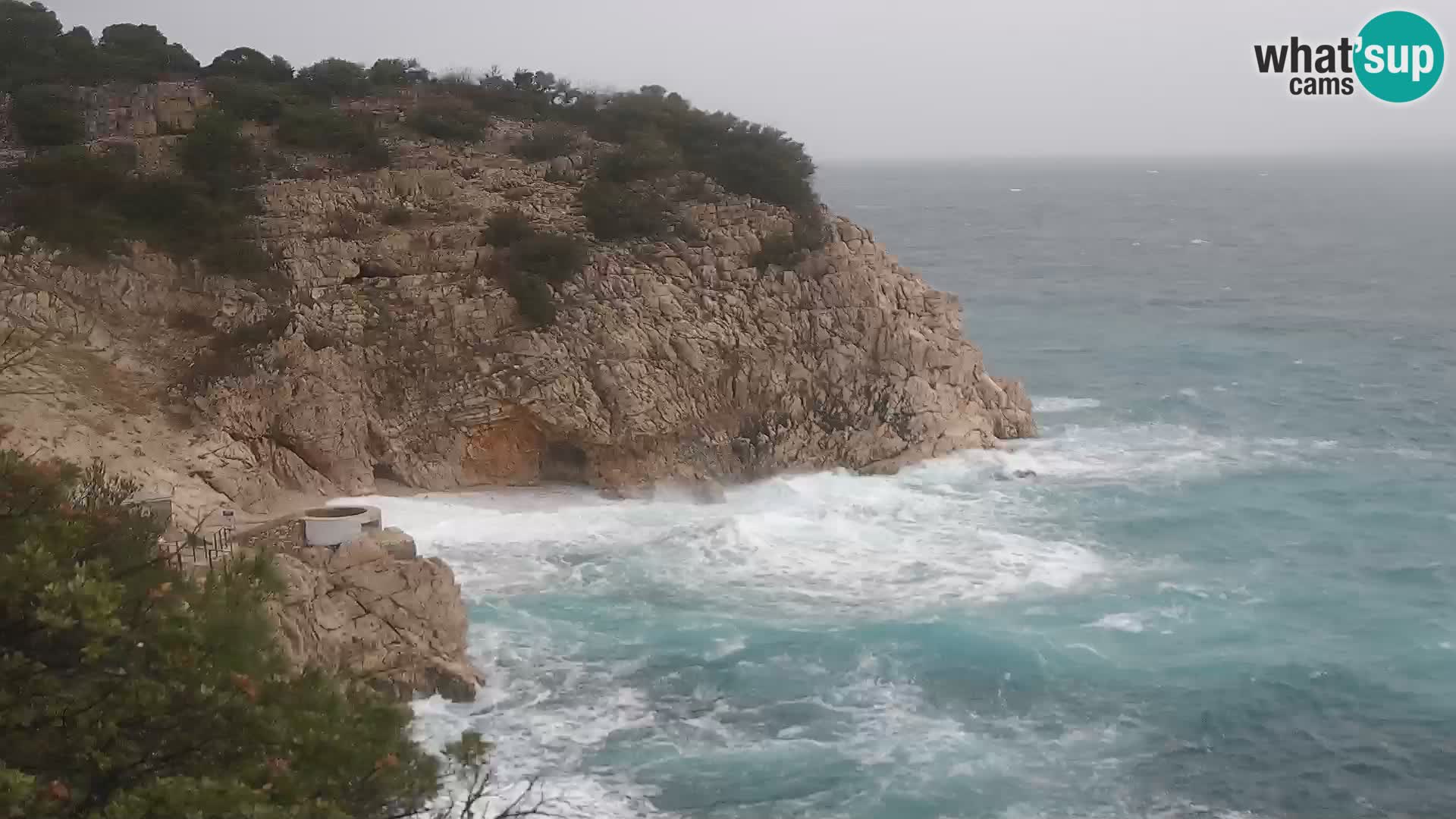 Webcam Brseč Strand – Mošćenička Draga – Kroatien