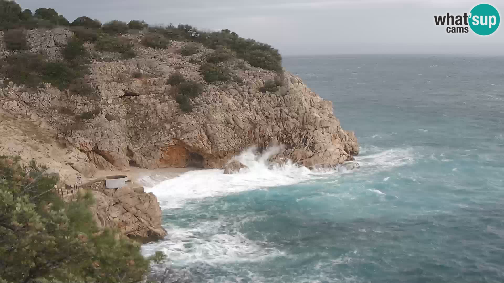 Webcam Brseč beach – Mošćenička Draga – Croatia