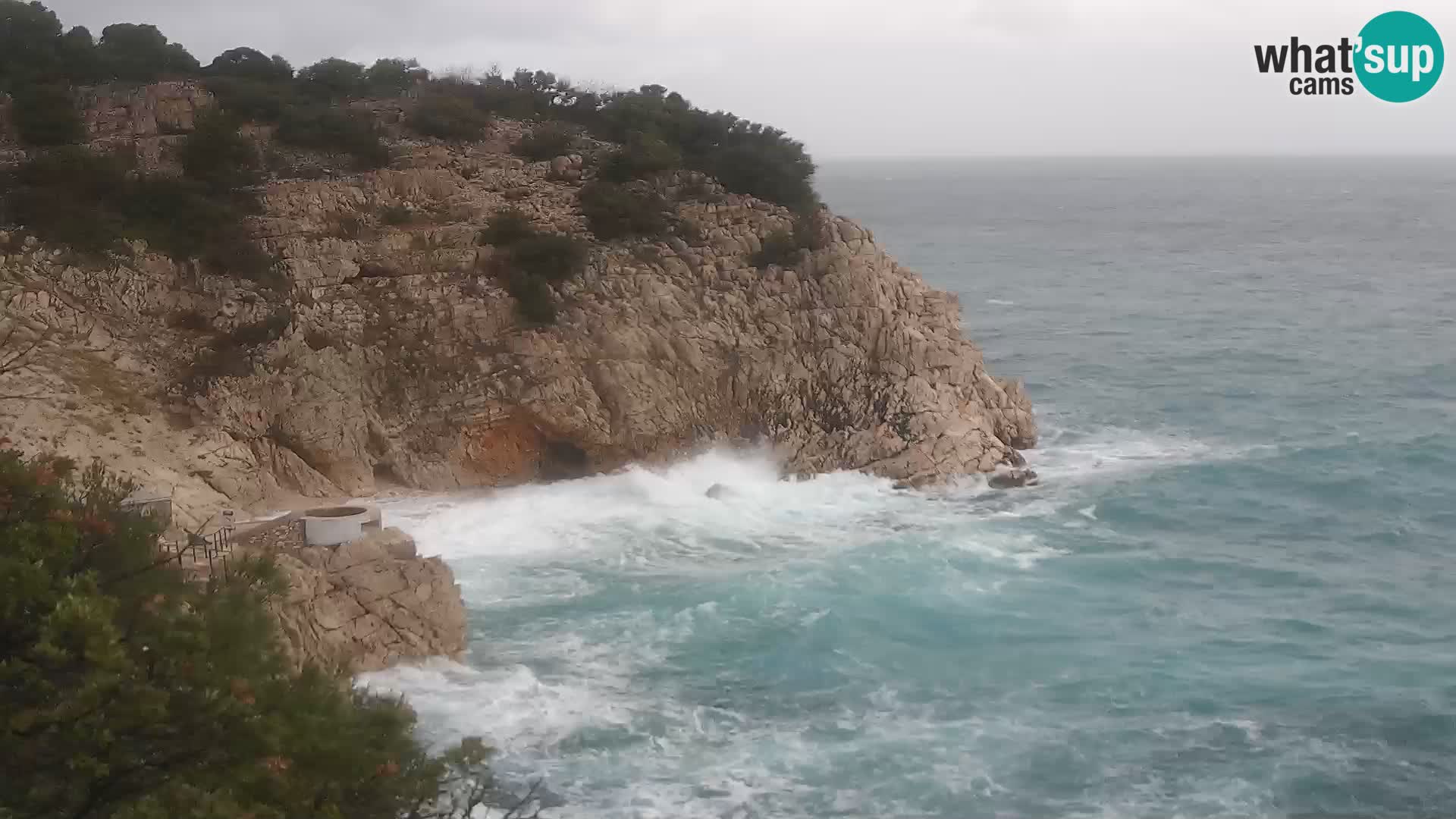 Webcam Brseč Strand – Mošćenička Draga – Kroatien