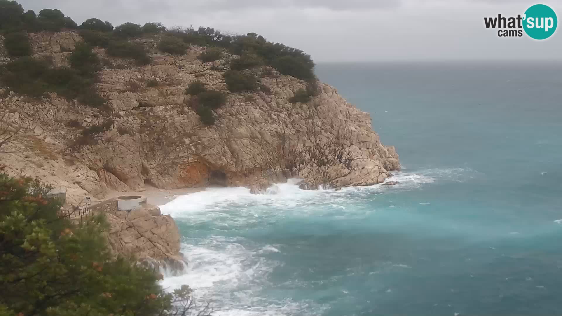 Webcam Brseč Strand – Mošćenička Draga – Kroatien