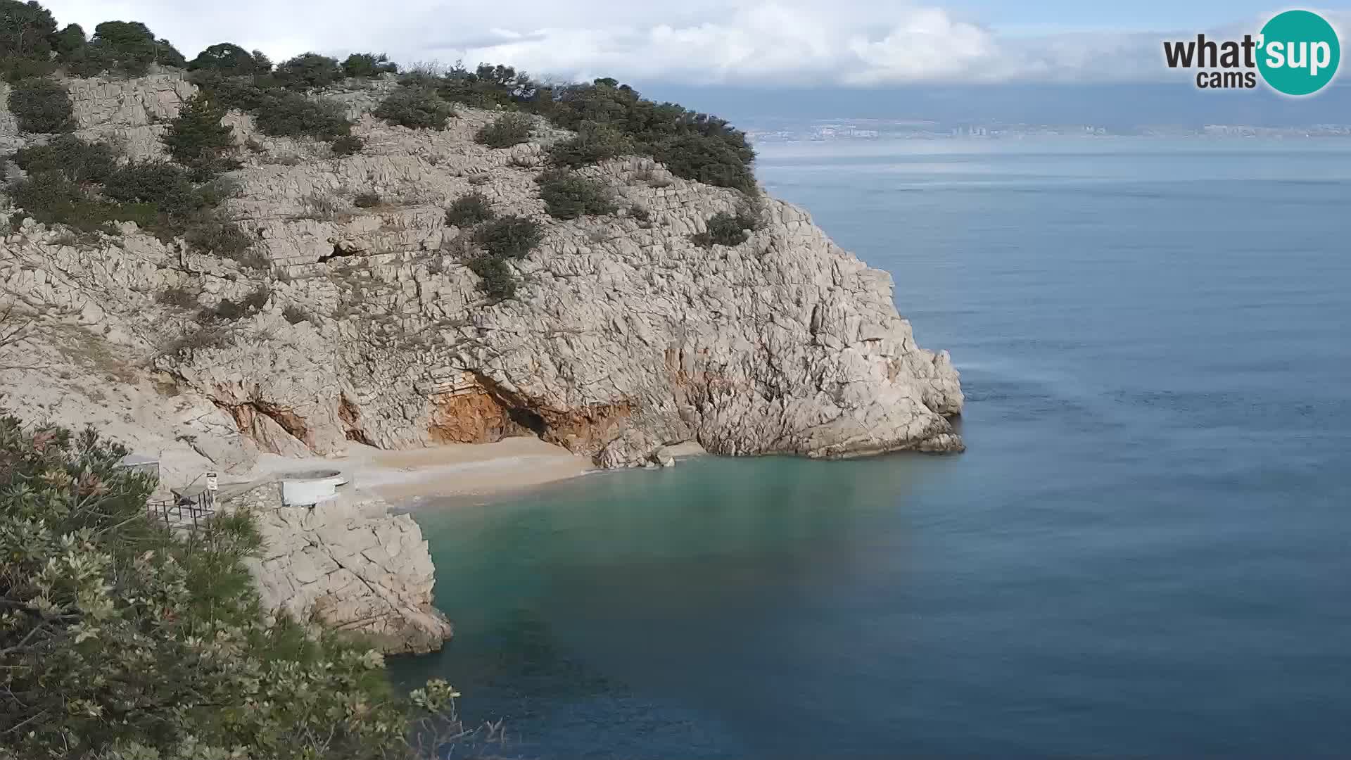 Webcam Brseč Strand – Mošćenička Draga – Kroatien