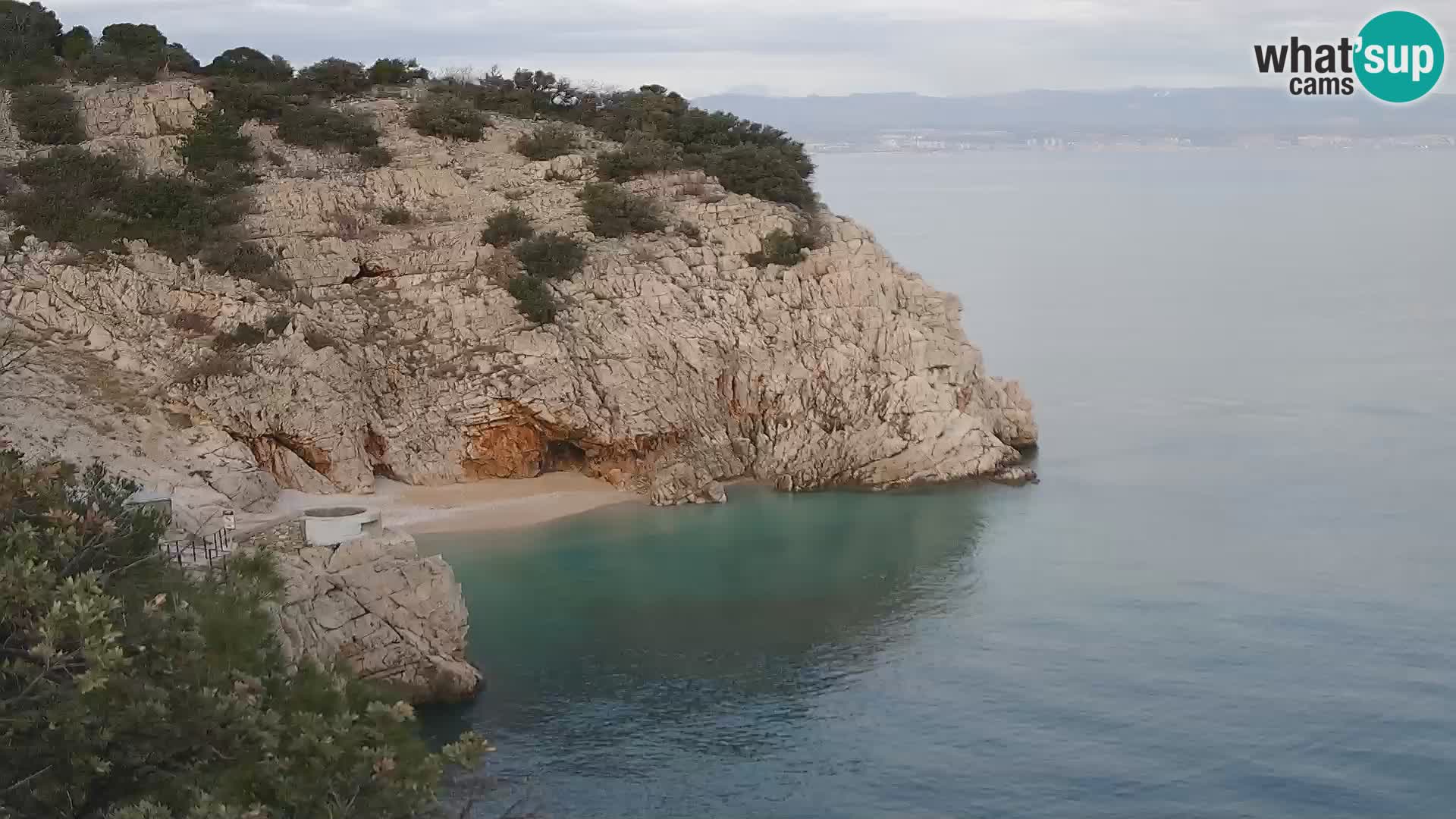 Webcam Brseč beach – Mošćenička Draga – Croatia