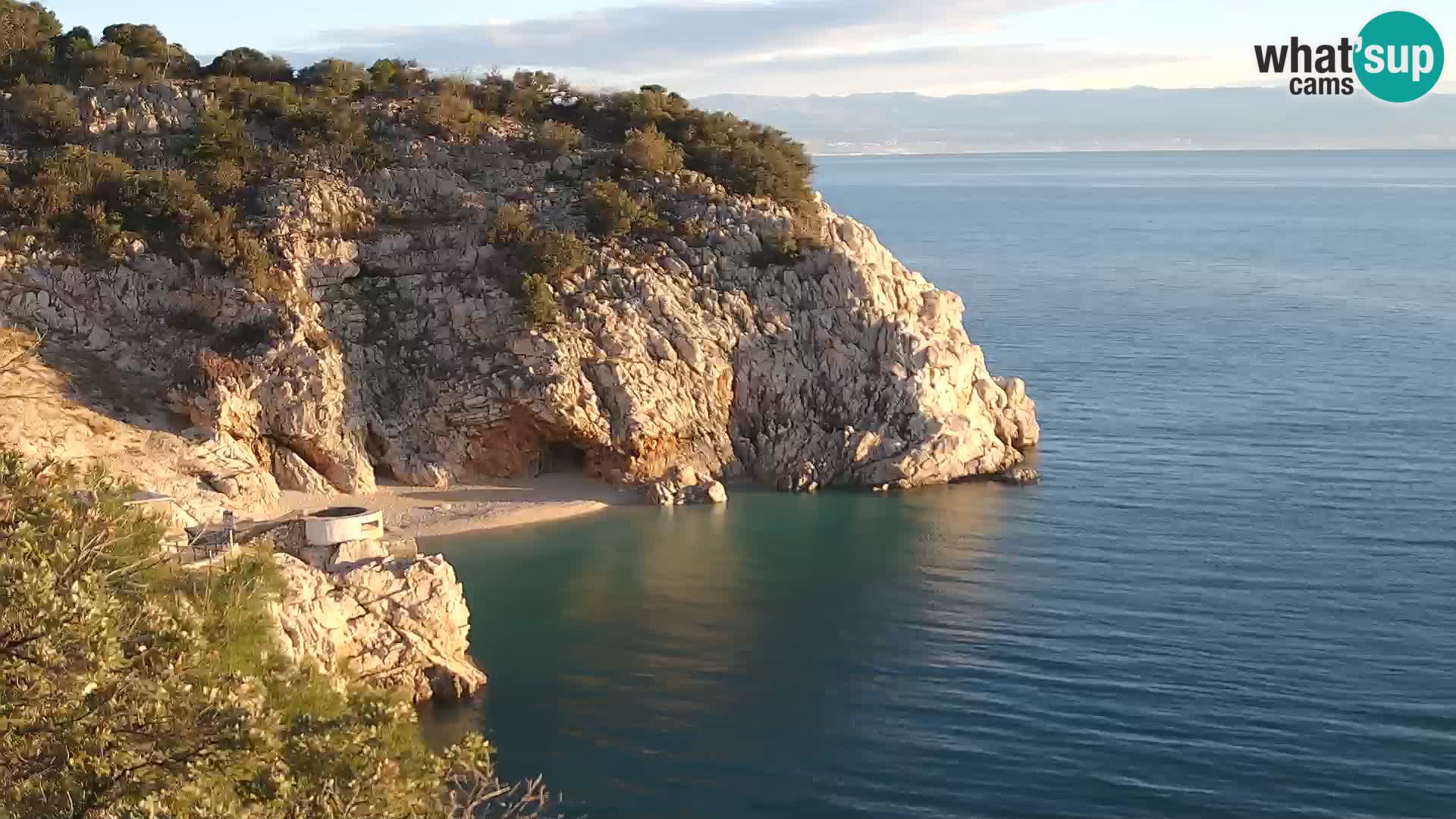 Web kamera plaže Brseč – Mošćenička Draga – Hrvatska