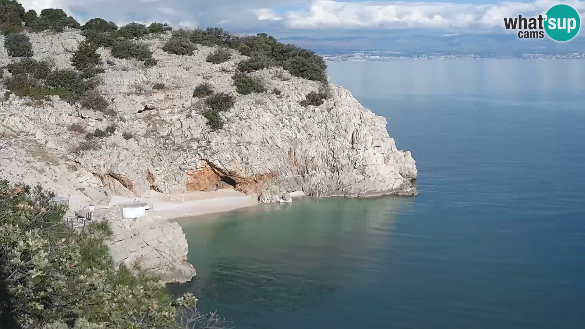 Webcam Bersezio spiaggia – Draga di Moschiena – Croazia