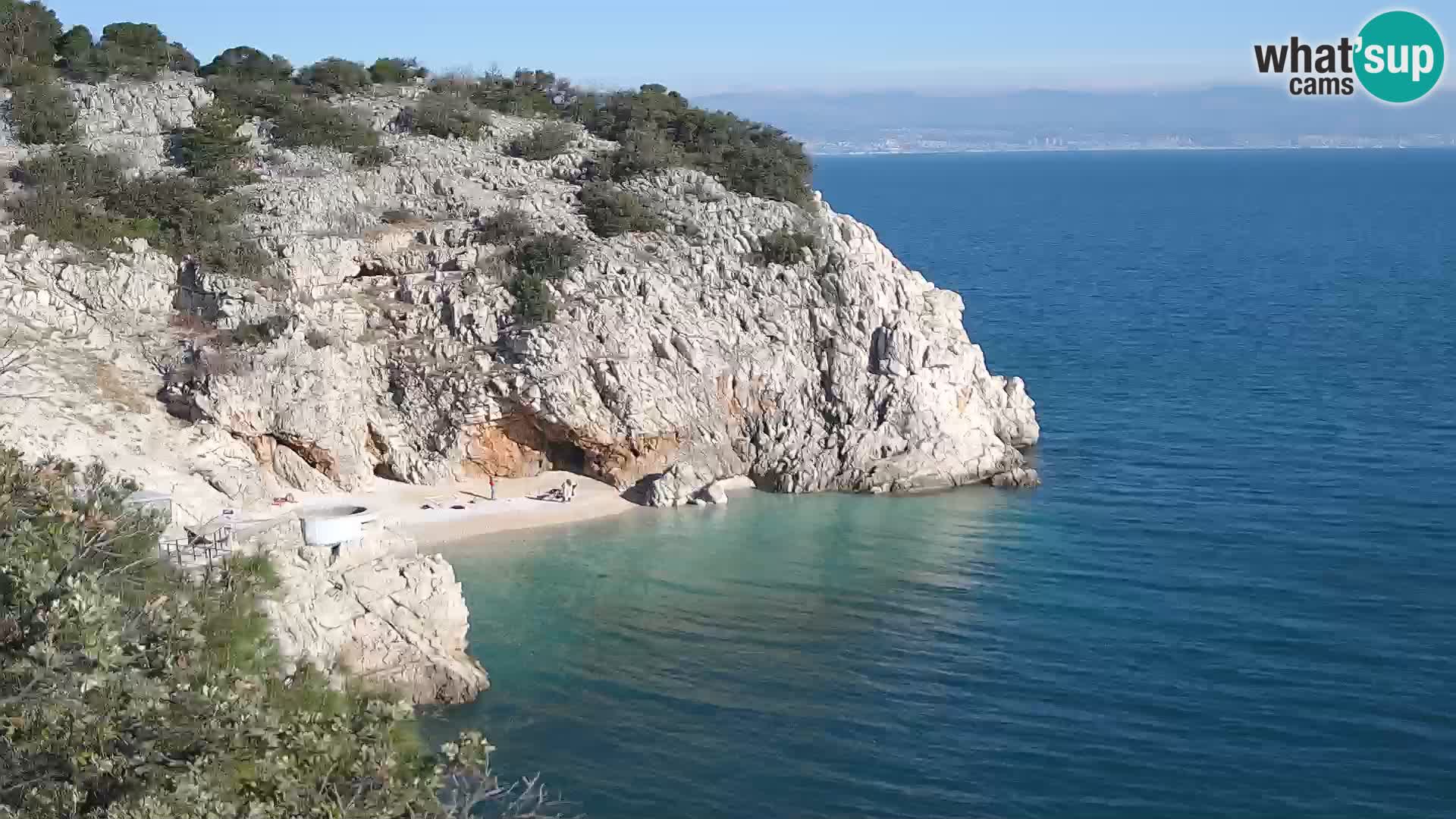 Webcam Brseč beach – Mošćenička Draga – Croatia