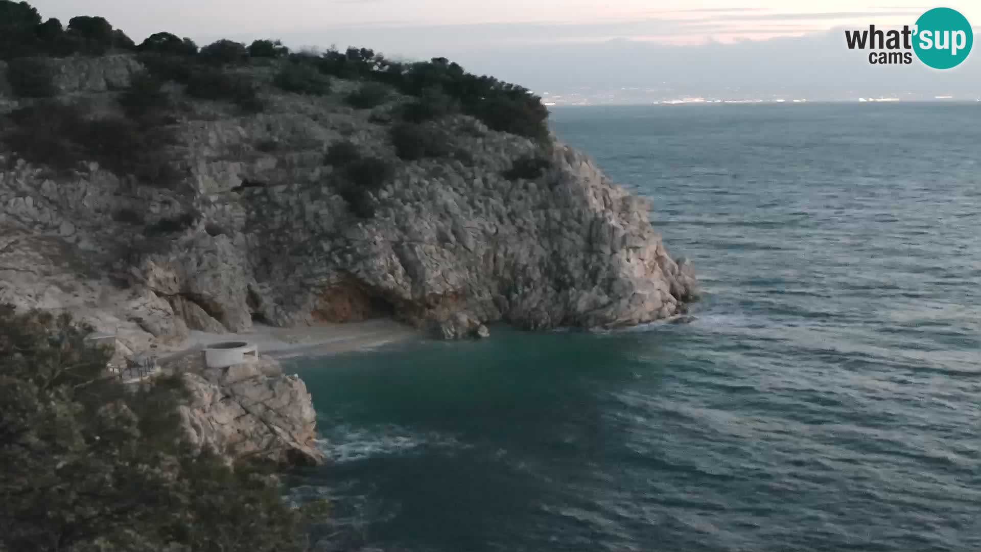 Webcam Bersezio spiaggia – Draga di Moschiena – Croazia