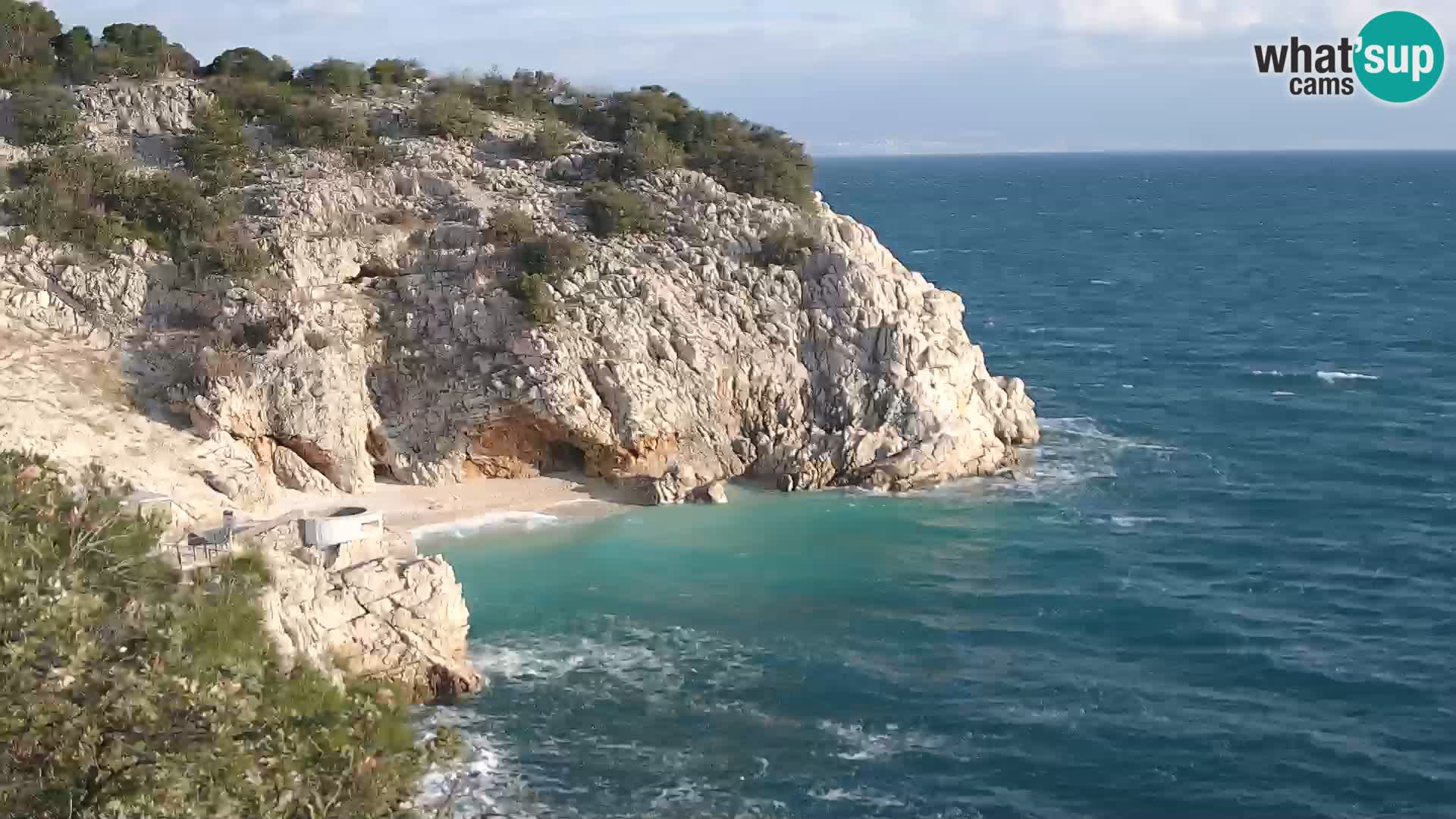 Webcam Bersezio spiaggia – Draga di Moschiena – Croazia