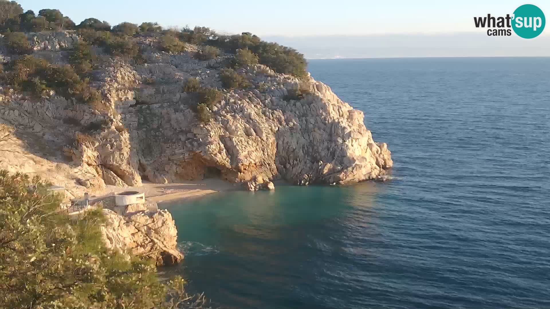 Webcam Brseč Strand – Mošćenička Draga – Kroatien