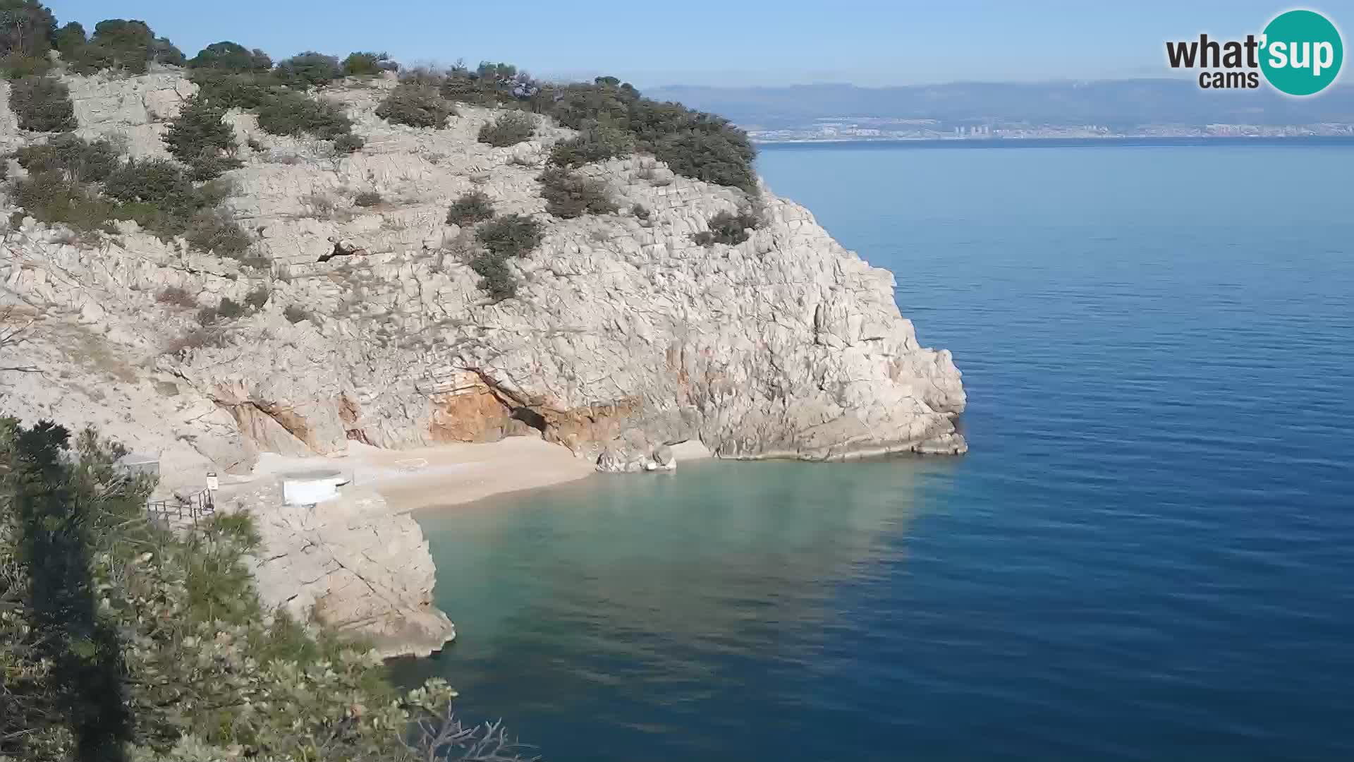 Webcam Brseč Strand – Mošćenička Draga – Kroatien