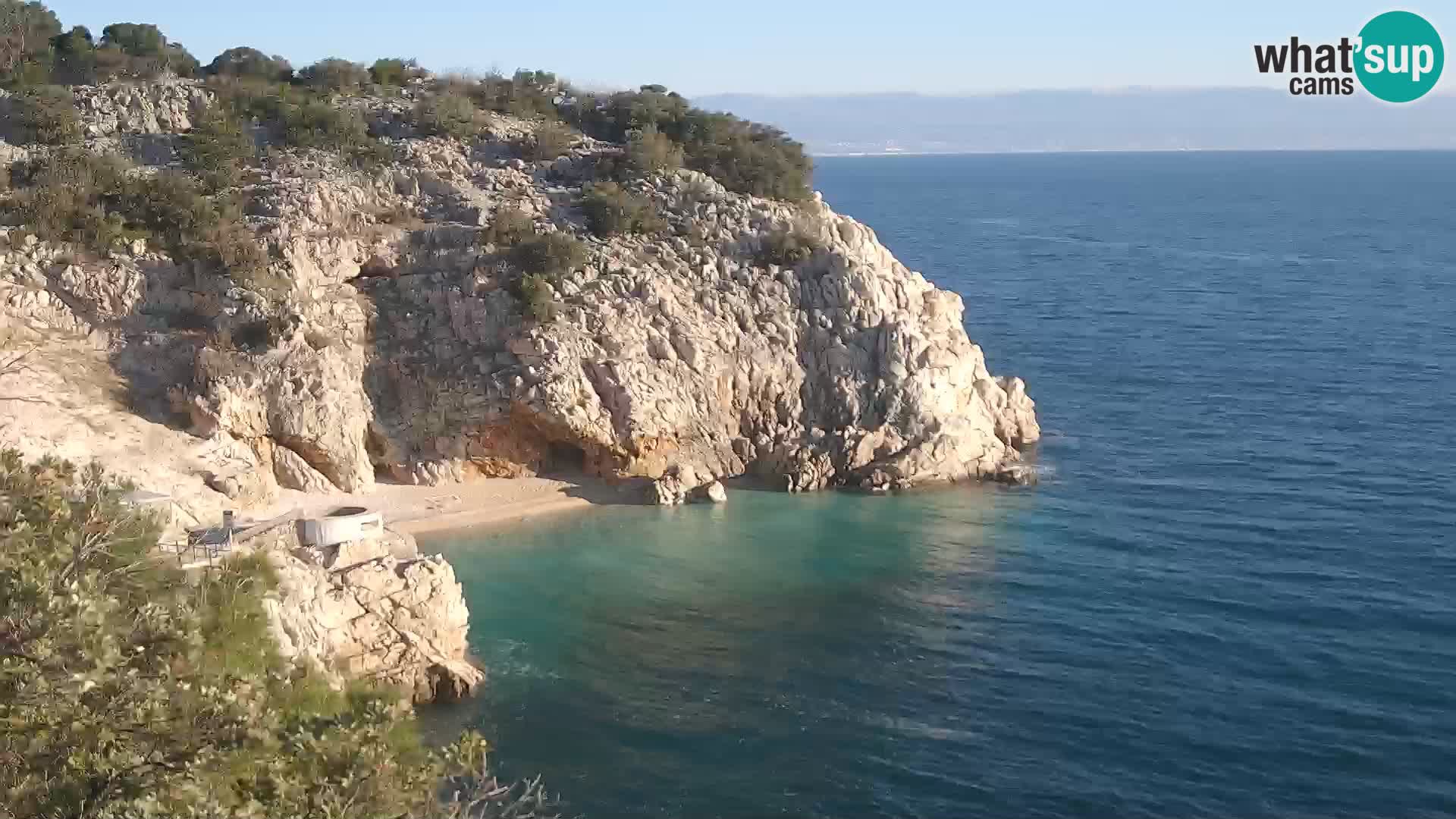 Webcam Brseč beach – Mošćenička Draga – Croatia