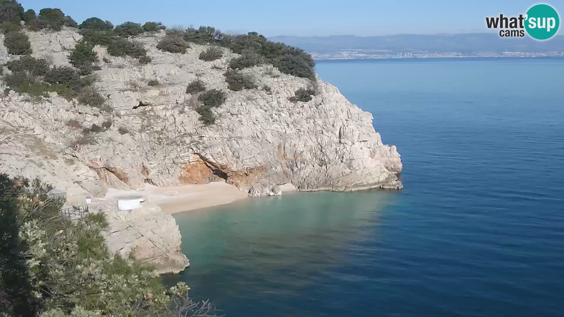 Webcam Brseč Strand – Mošćenička Draga – Kroatien
