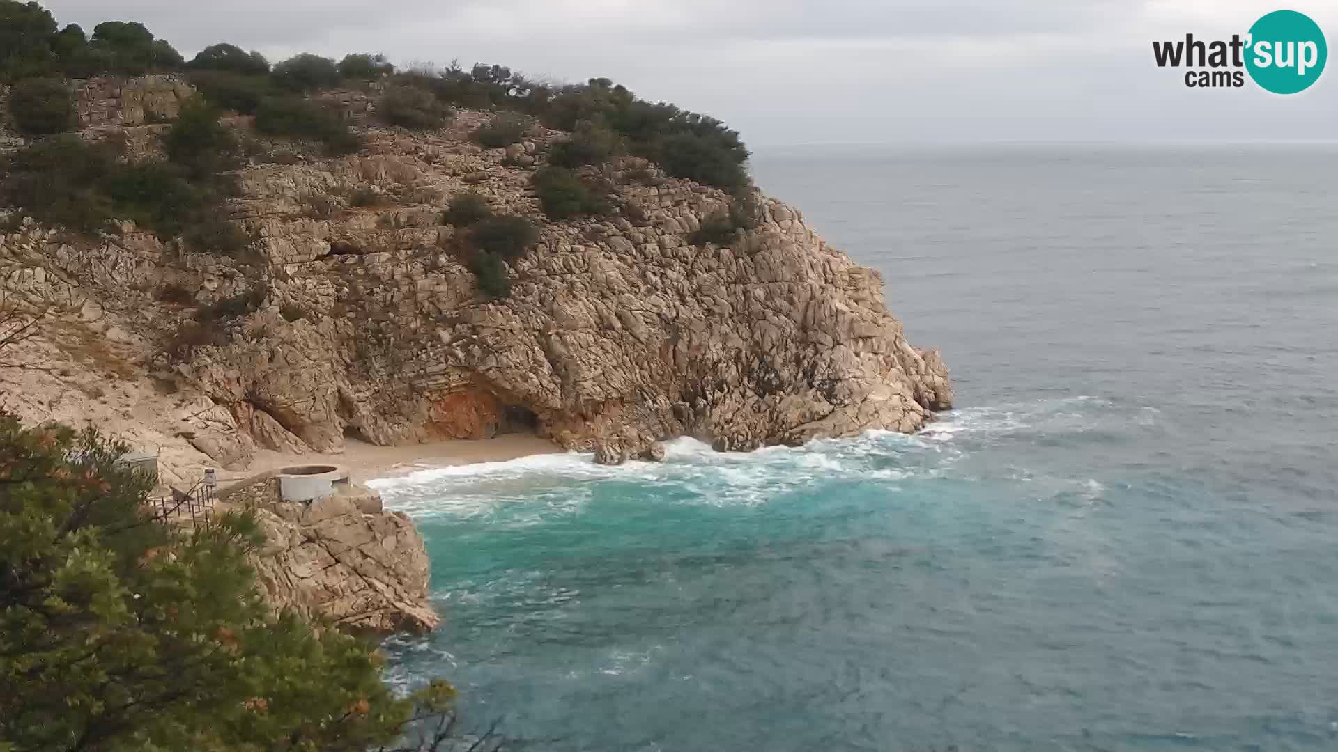 Webcam Brseč Strand – Mošćenička Draga – Kroatien
