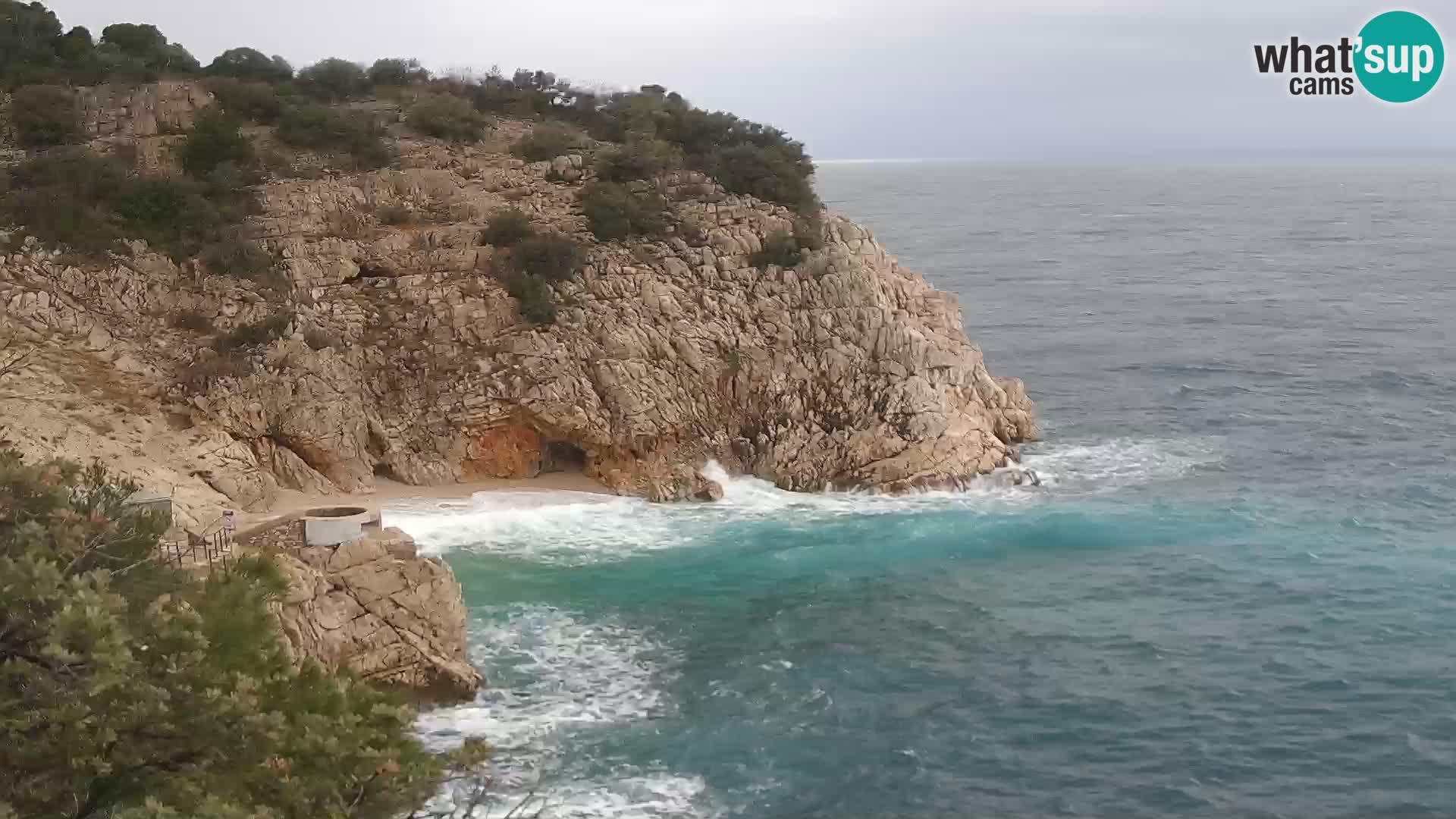 Webcam Bersezio spiaggia – Draga di Moschiena – Croazia
