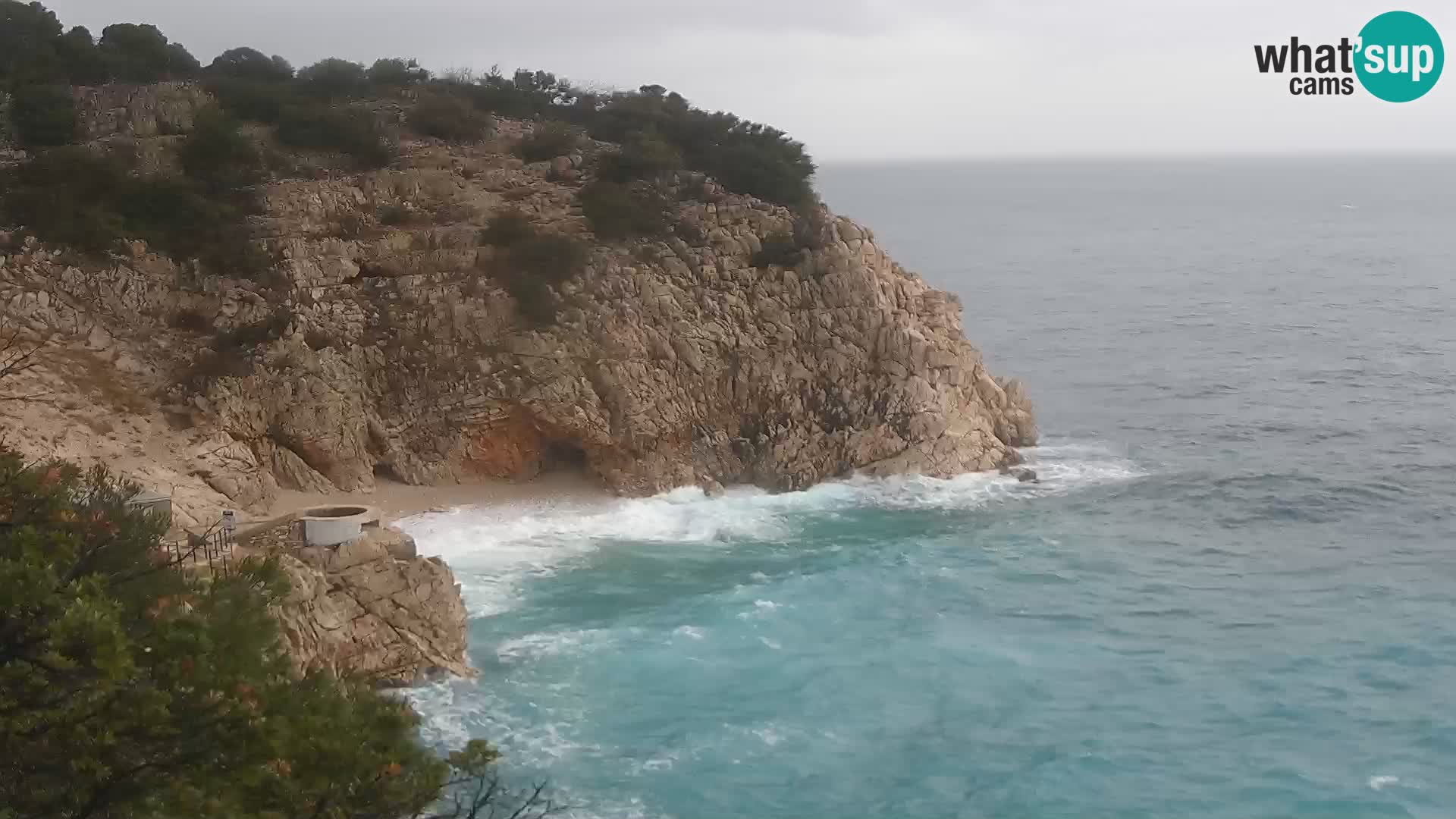 Webcam Brseč beach – Mošćenička Draga – Croatia