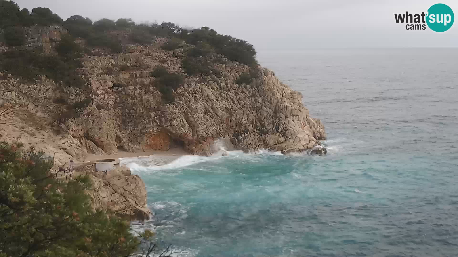 Webcam Brseč Strand – Mošćenička Draga – Kroatien