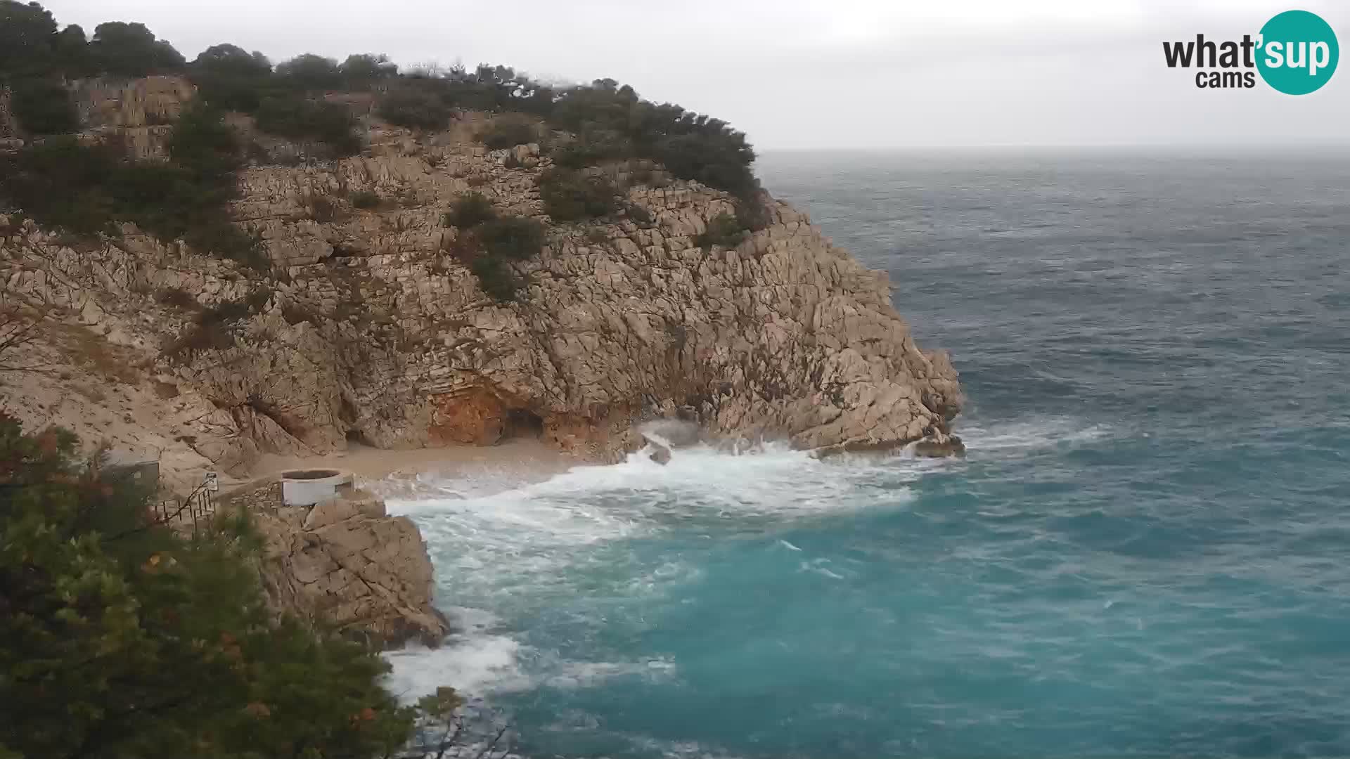 Webcam Brseč Strand – Mošćenička Draga – Kroatien