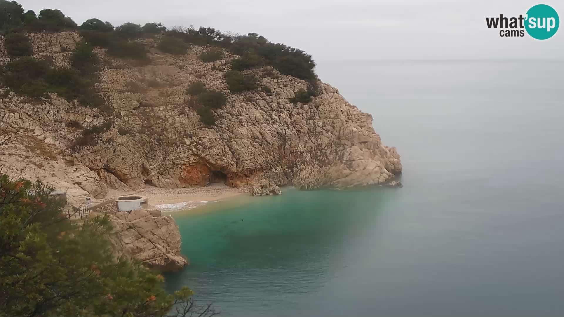 Webcam Bersezio spiaggia – Draga di Moschiena – Croazia