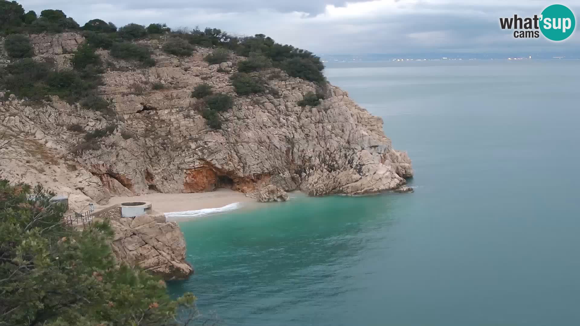Webcam Bersezio spiaggia – Draga di Moschiena – Croazia