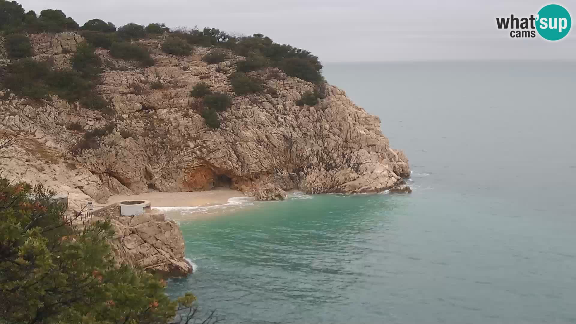 Web kamera plaže Brseč – Mošćenička Draga – Hrvatska