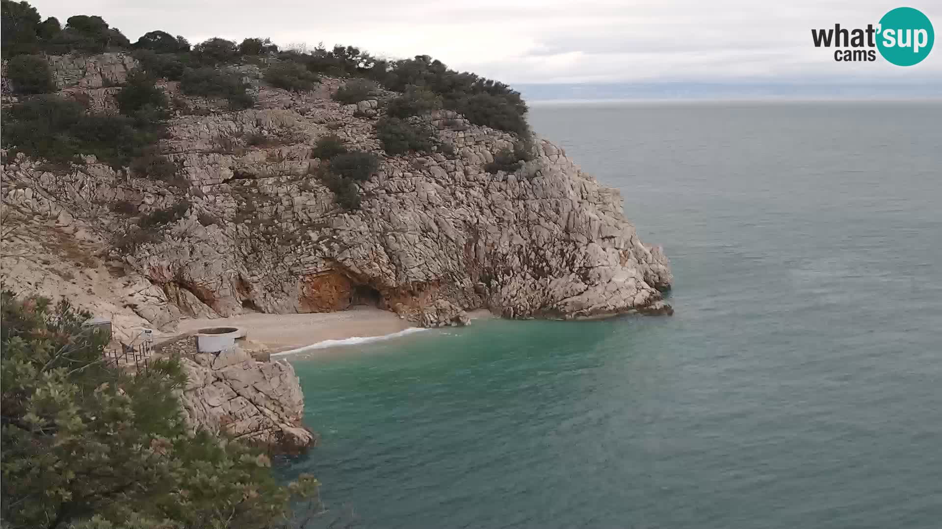 Webcam Brseč Strand – Mošćenička Draga – Kroatien