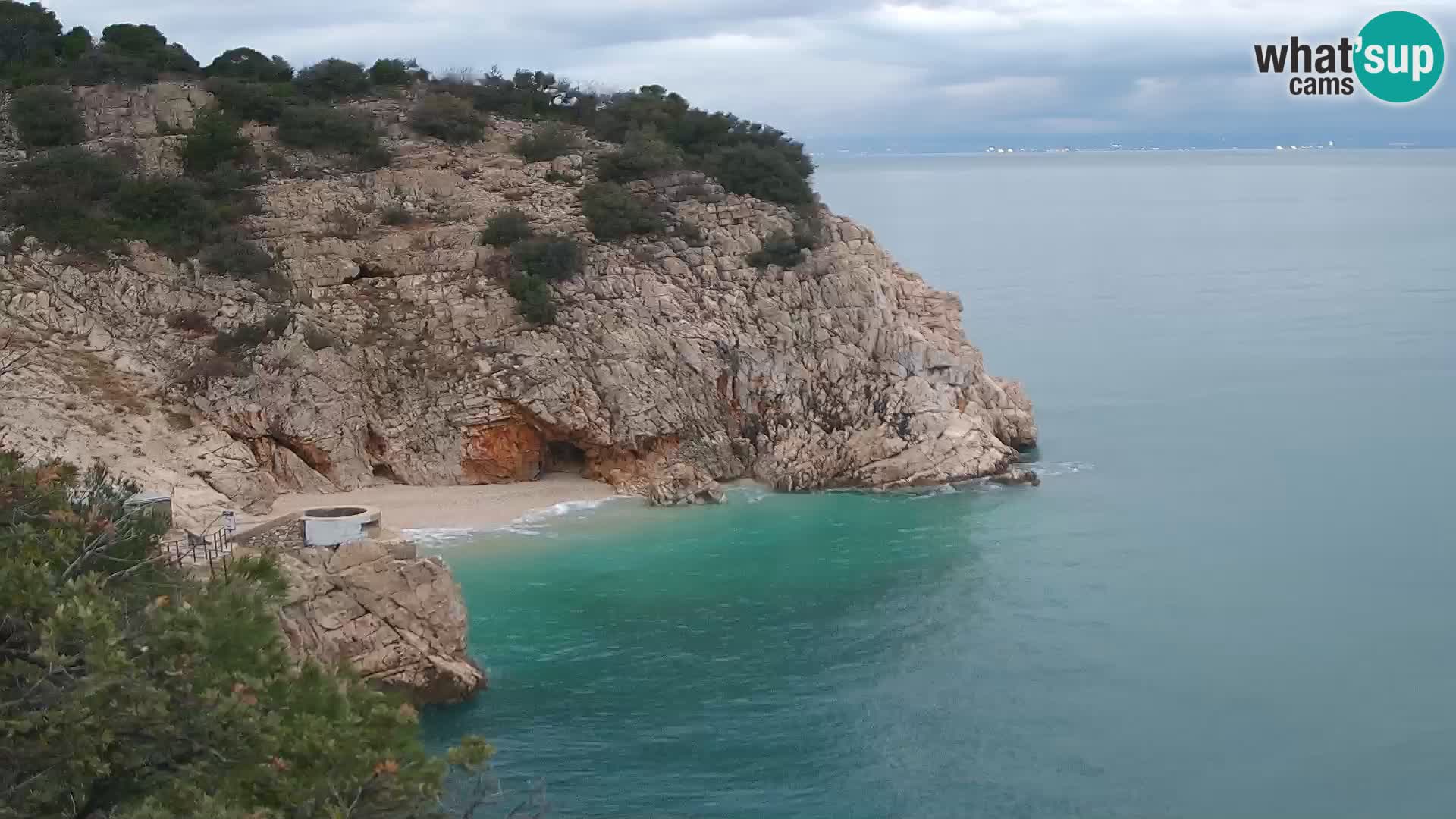 Webcam Brseč beach – Mošćenička Draga – Croatia