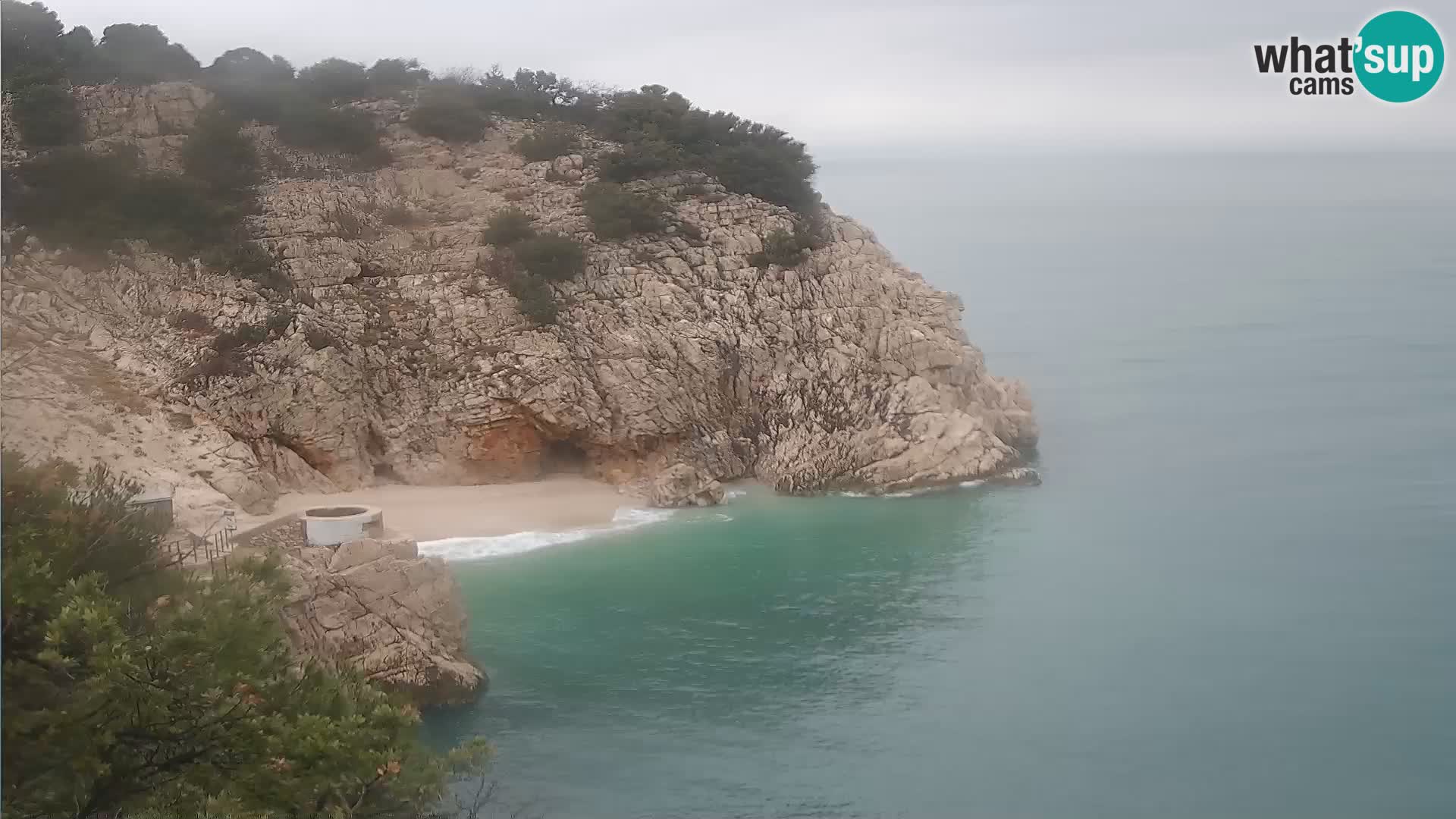 Webcam Brseč Strand – Mošćenička Draga – Kroatien