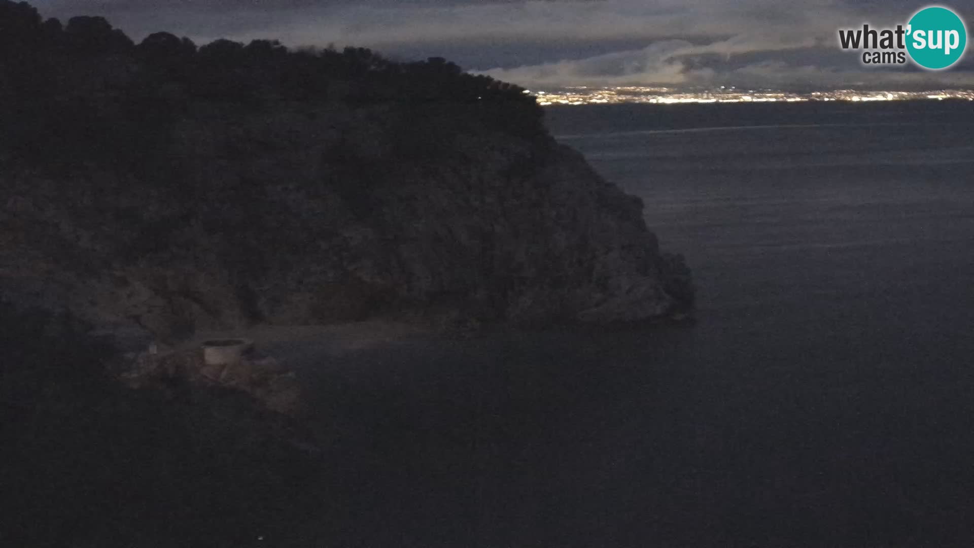 Webcam plage Brseč à Mošćenička Draga, Croatie