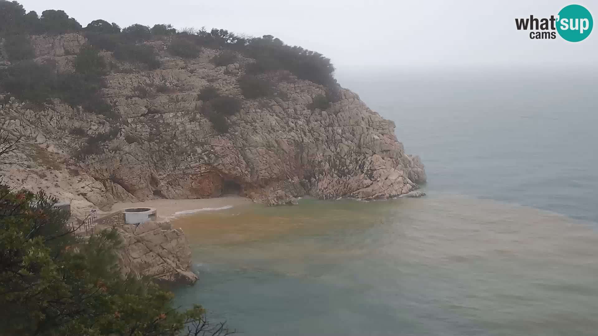 Webcam Brseč beach – Mošćenička Draga – Croatia