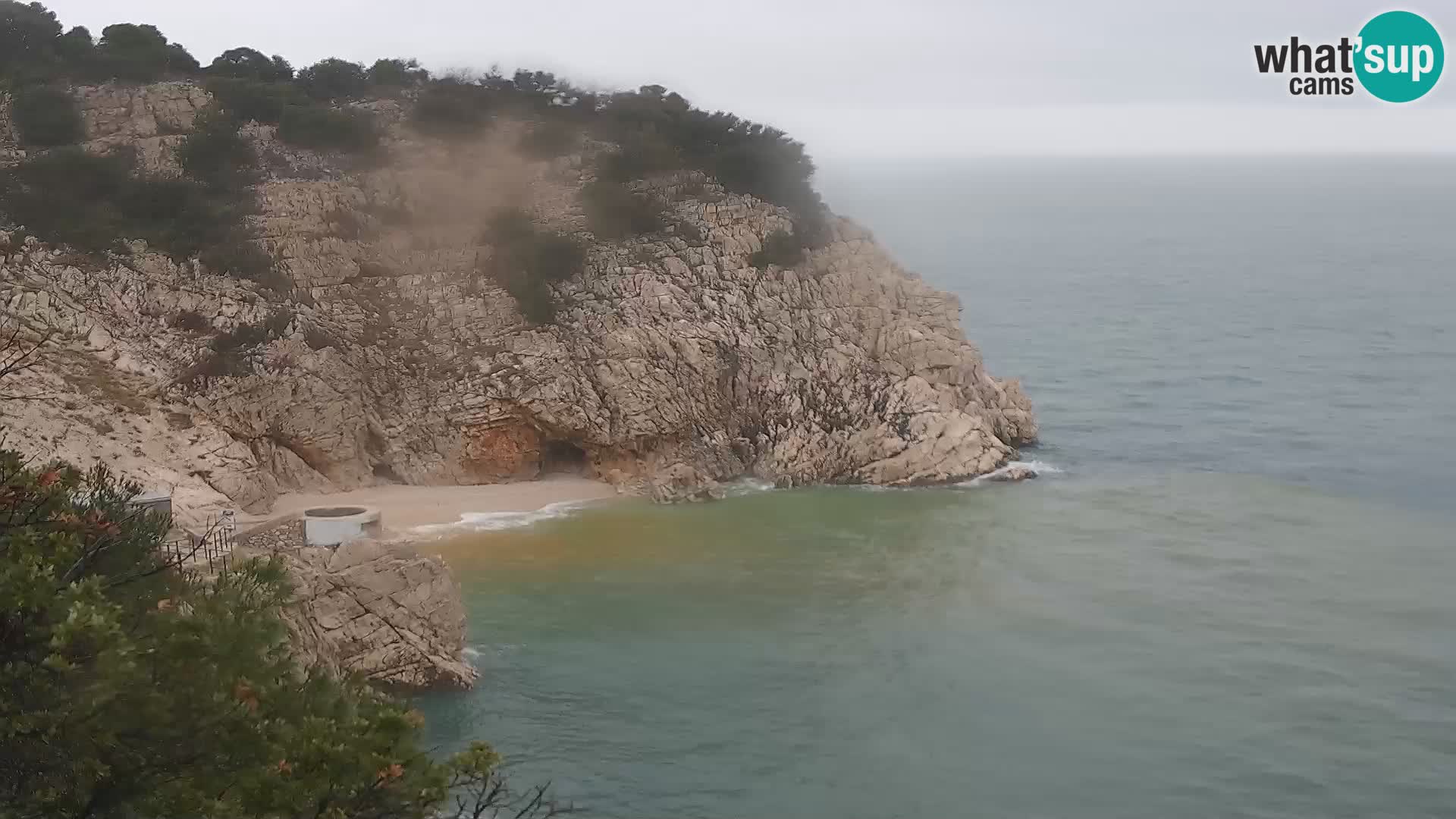 Webcam Brseč beach – Mošćenička Draga – Croatia
