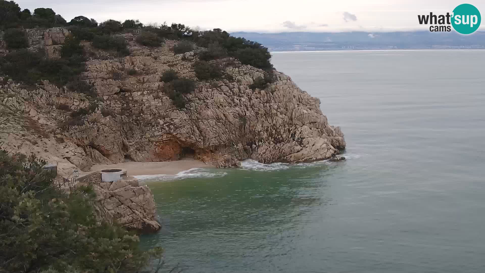 Webcam Bersezio spiaggia – Draga di Moschiena – Croazia