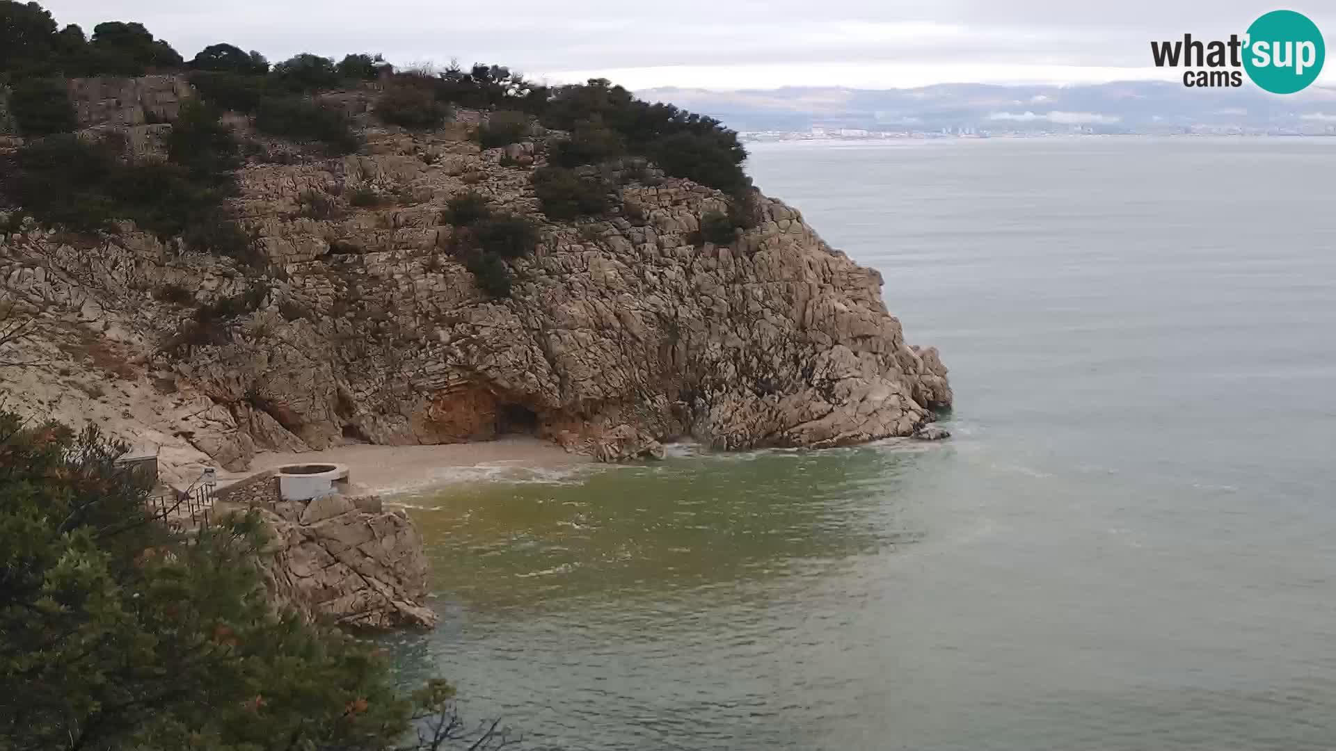 Webcam Brseč Strand – Mošćenička Draga – Kroatien