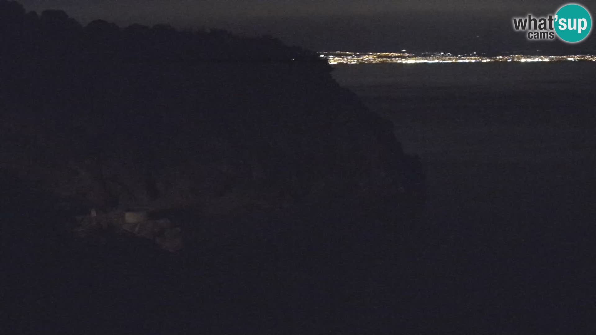 Webcam plage Brseč à Mošćenička Draga, Croatie