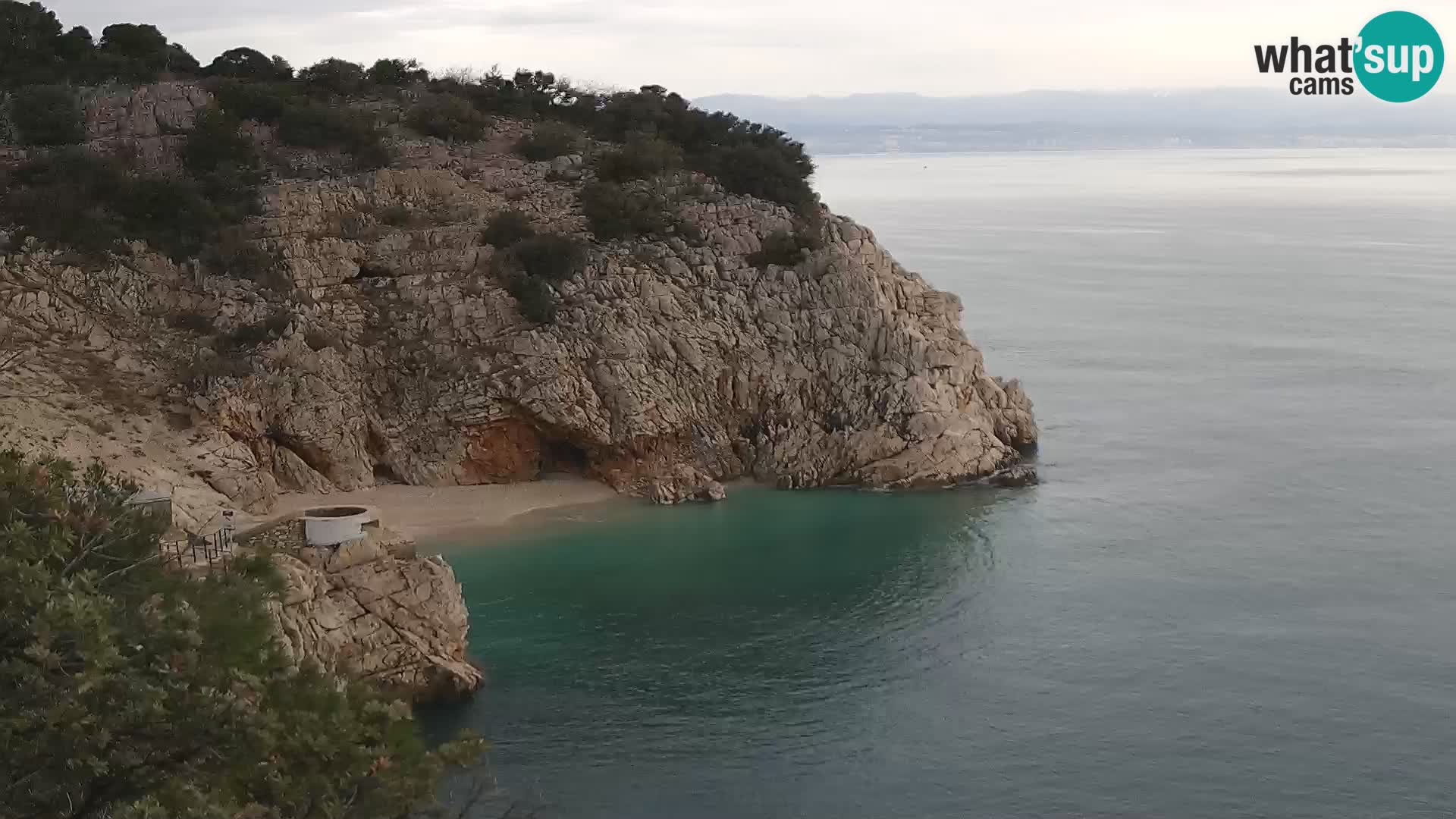 Webcam Brseč Strand – Mošćenička Draga – Kroatien