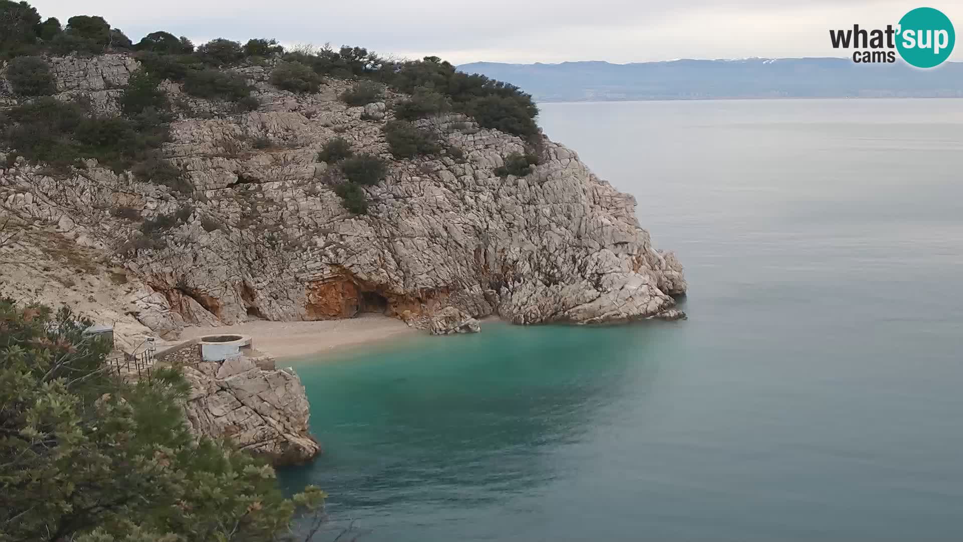 Webcam Brseč Strand – Mošćenička Draga – Kroatien