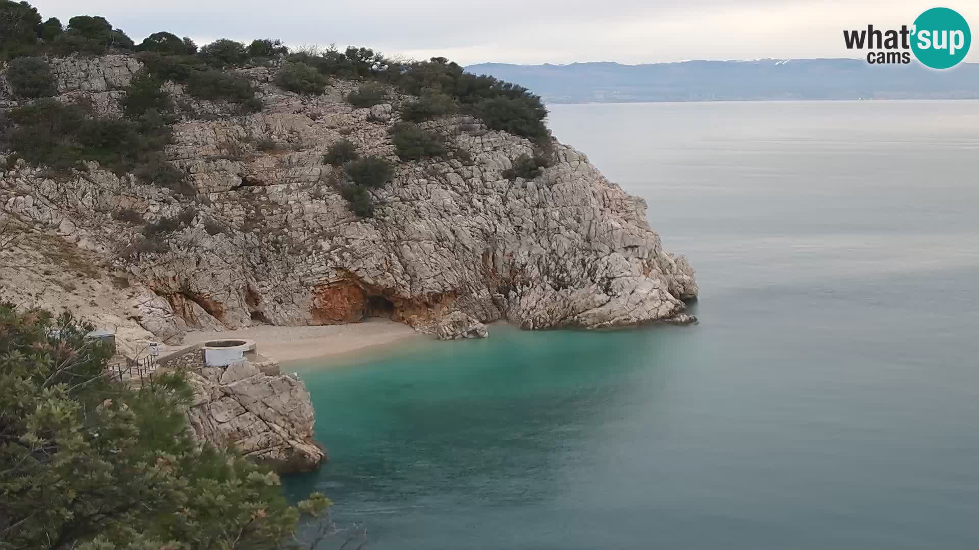 Webcam Brseč beach – Mošćenička Draga – Croatia