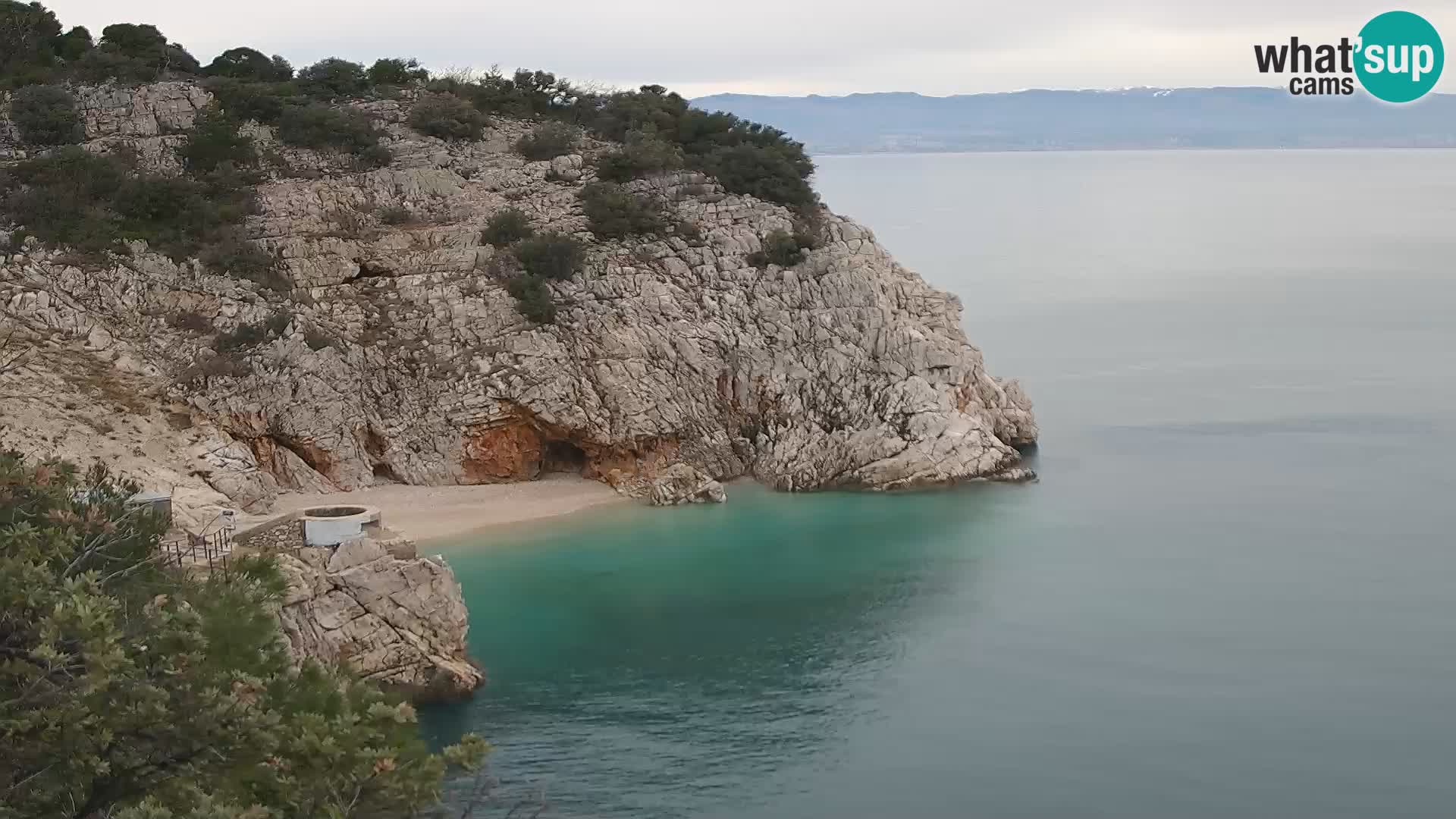 Webcam Brseč Strand – Mošćenička Draga – Kroatien