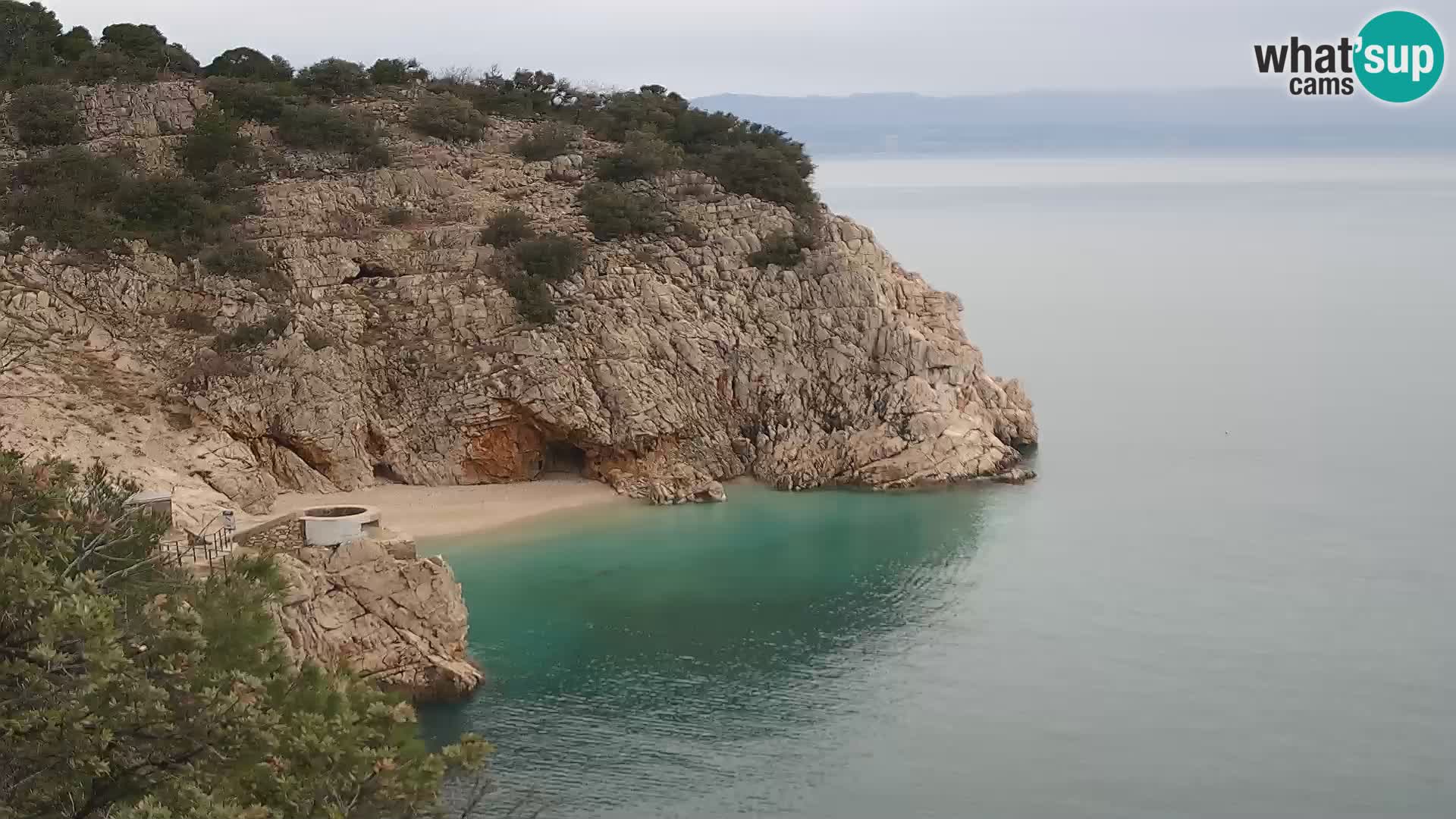 Web kamera plaže Brseč – Mošćenička Draga – Hrvatska