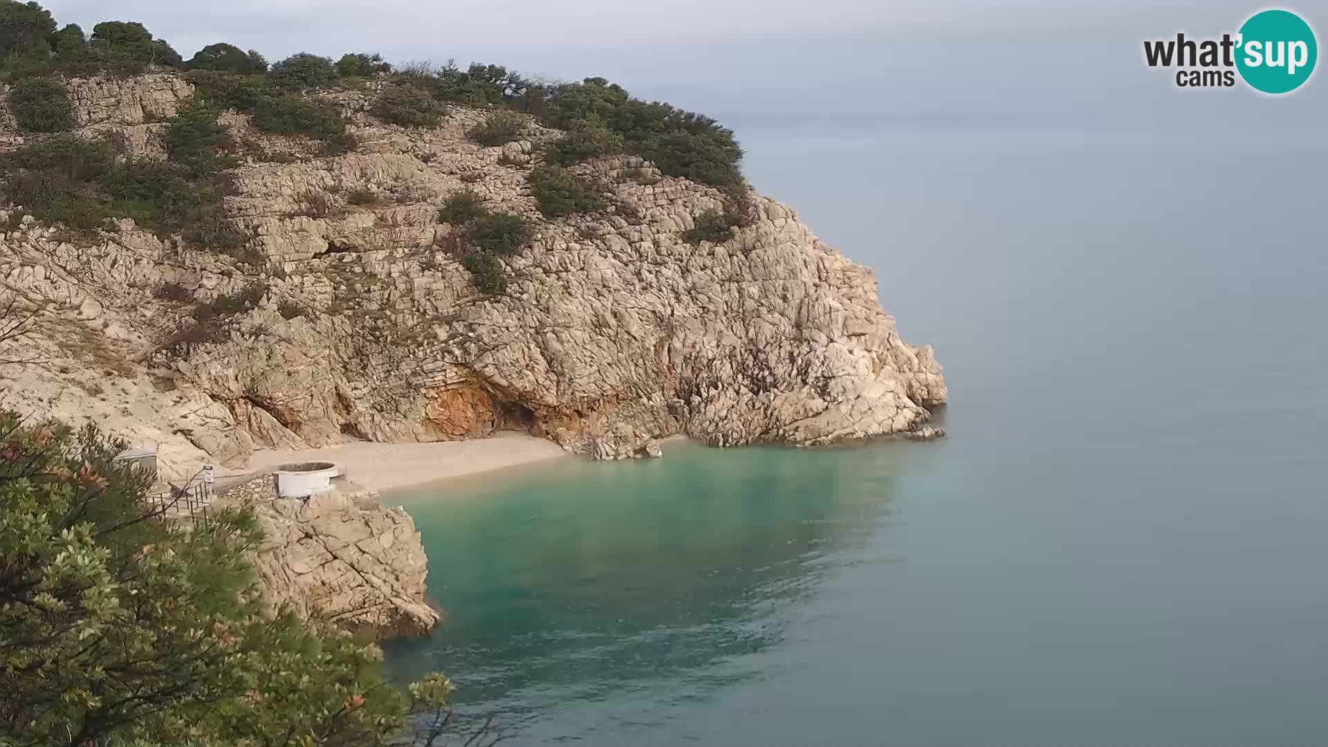 Cámara web de la playa de Brseč en Mošćenička Draga, Croacia