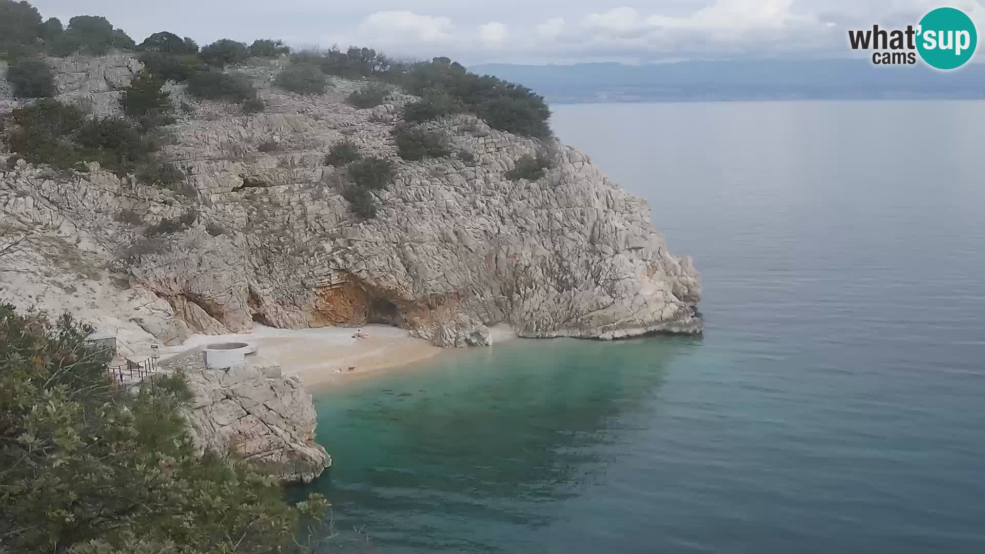 Webcam Brseč beach – Mošćenička Draga – Croatia