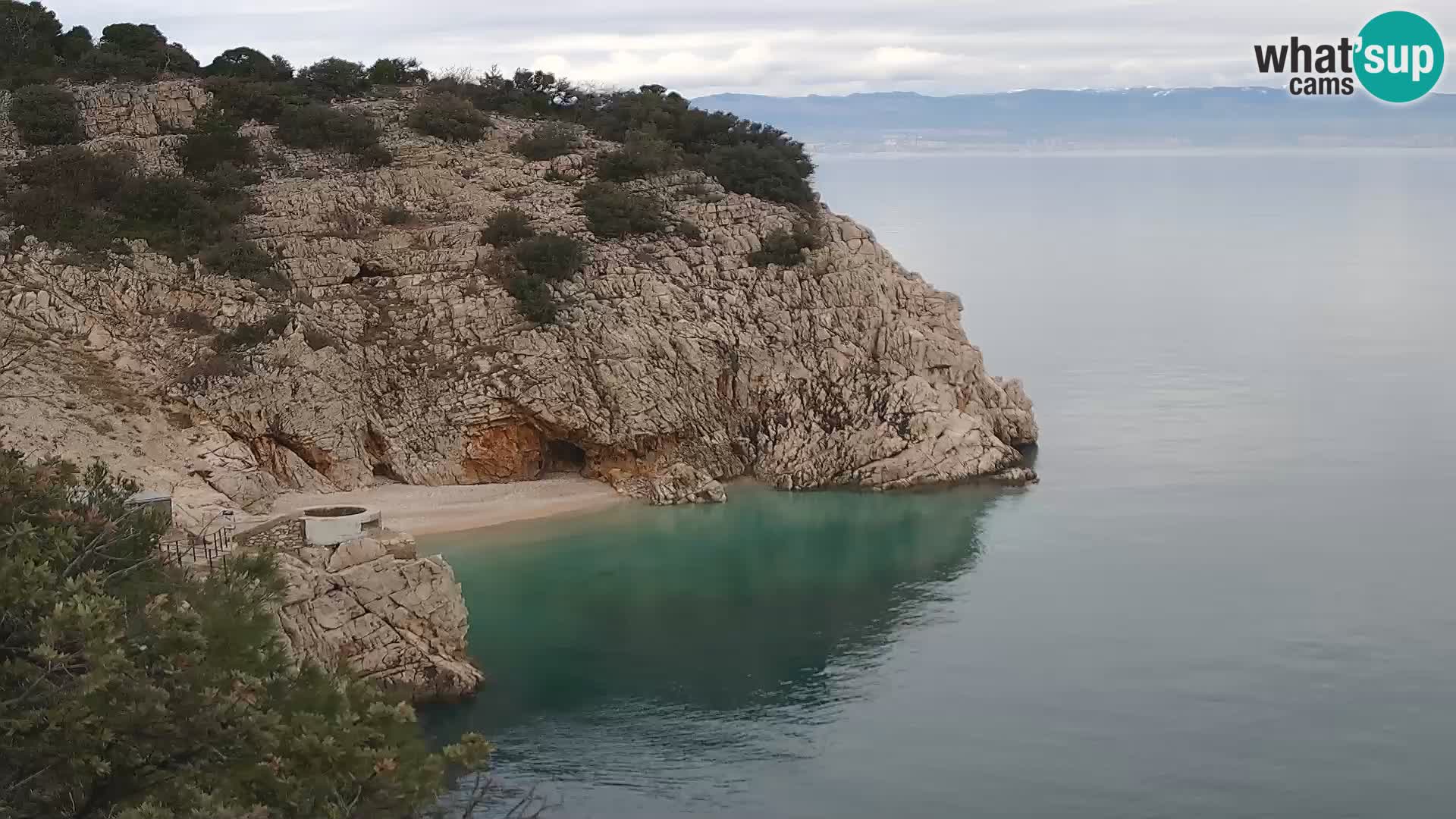 Webcam Bersezio spiaggia – Draga di Moschiena – Croazia
